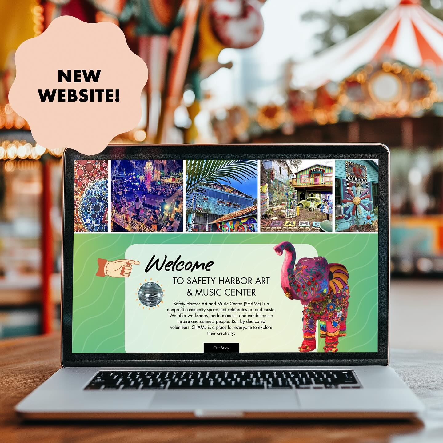 I’m beyond excited to announce that Safety Harbor Art & Music Center has a new website and branding! 🎉 I’ve been involved with this nonprofit since before they opened almost a decade ago. Run by my friends, Kiaralinda @kiaralindakiaralinda and Todd, and my girl Heather Richardson @impurple22 , and directed by the amazing Autumn Pearson @autumnanel33 and managed by the extraordinary Gloria Rice @gloriaroserice … We are 100% a dream team of powerful women (and Todd)! It’s seriously been a dream of mine for years to recreate their website (I did their first one ten years ago, too…) as something truly unique... Just like the arts center. I even painted a few of the murals on site ages ago… Taught summer camps there… Here’s some of the brand kit and collateral I designed. Go check out the new website! Shamc.org (looks best on desktop computer!)
#shamc #safetyharbor #safetyharborartandmusiccenter #newwebsite #branding