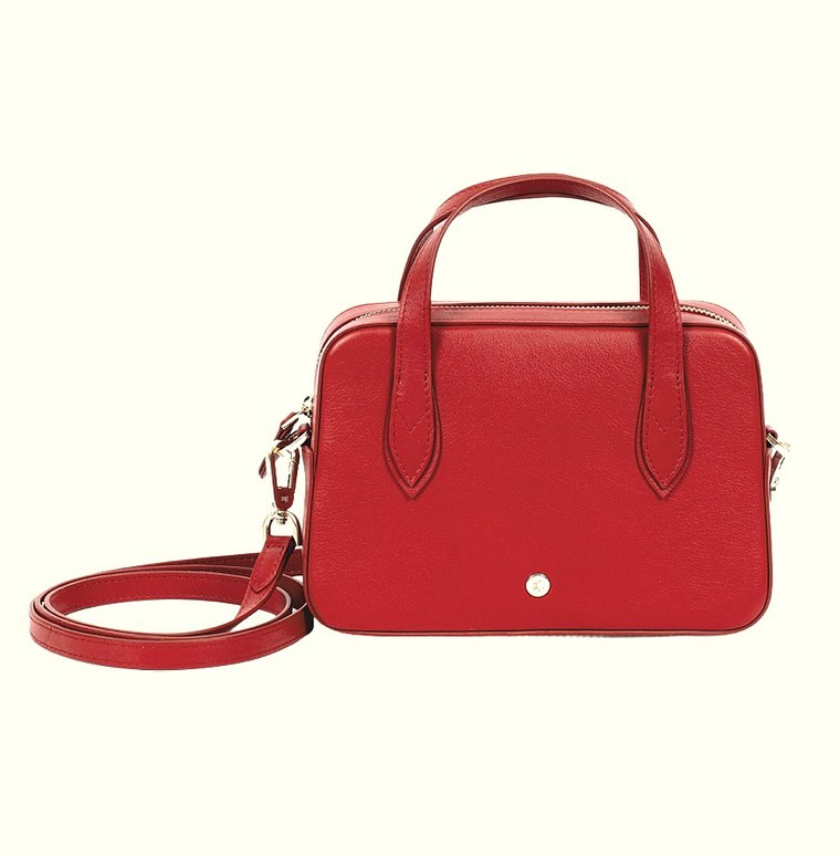 Plush Red genuine leather Petite Bag from our Royale Leather Collection. #NowAvailable #CampoMarzio
