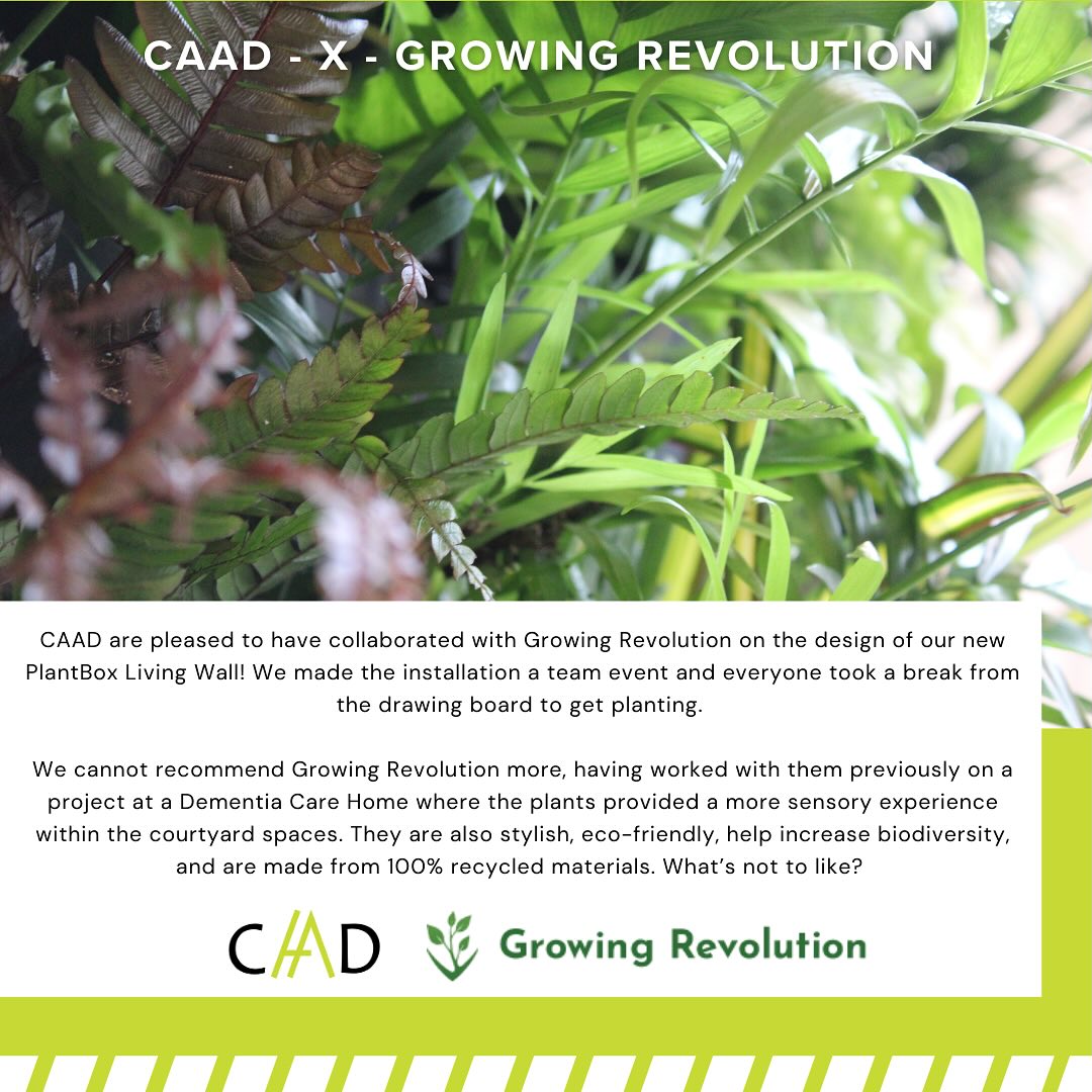 Great to collaborate with @growingrevolution - we look forward to posting the finished product once the sign has been installed! #plantbox #growingrevolution #design #sustainability #biodiversity #caad #caadltd