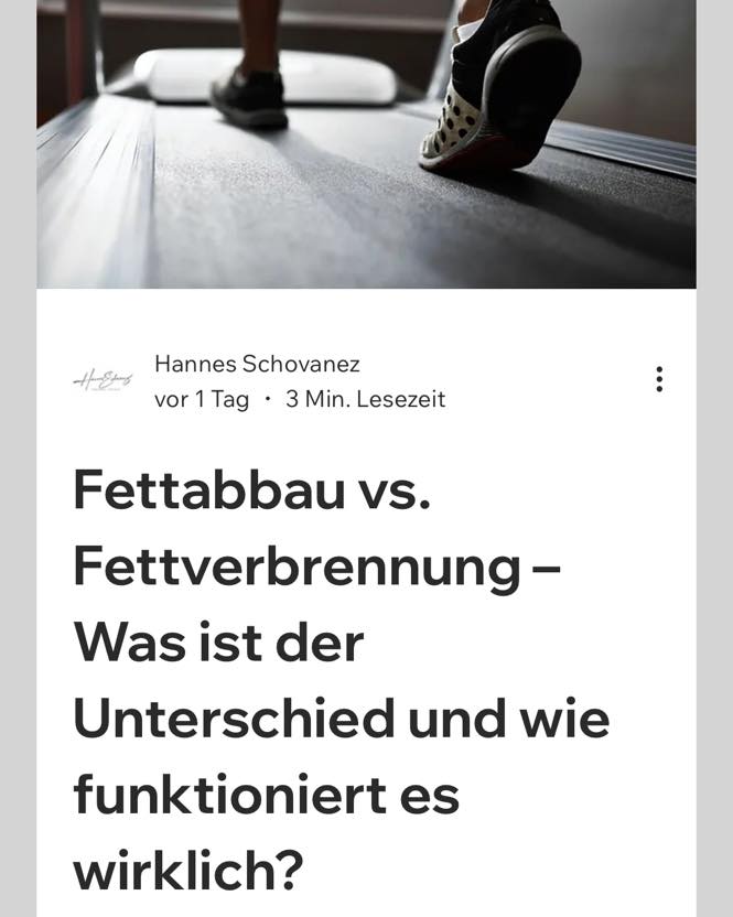 Fettabbau oder Fettverbrennung
In meinem neuesten Blogbeitrag räume ich mit Mythen auf und erkläre dir den Unterschied zwischen Fettabbau und Fettverbrennung. 🔥 Warum das eine nicht automatisch das andere bedeutet und wie du wirklich effektiv Körperfett reduzieren kannst – ganz ohne Verwirrung!
Link in der Bio!
#Fettabbau #Fettverbrennung #FitnessFacts #GesundeErnährung #Krafttraining #HIIT #Ausdauertraining #Kaloriendefizit #AbnehmenLeichtGemacht #TrainingTipps #FitnessMotivation #GesundAbnehmen #PersonalTrainer #FitOver40 #Gesundheit #Stoffwechsel #SportUndErnährung #FitUndGesund #Rückenfit #FettVerlieren #hs_training #functionalfitness #functionaltraining #hybridtraining #personaltraining #run #neverstopcompeting #sportvienna #gesundeswien #fitness