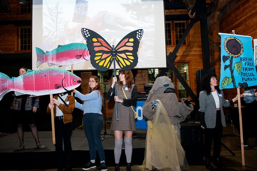 Photos from Edis Jurcys at the @350pdx 10-Year Anniversary celebration. Hundreds of folx showed up to reflect on what they have accomplished within the climate justice movement during the last 10 years, took action on current campaigns, and what they can build for the future. We were honored to host this event at the Redd and deeply appreciate all the work they do!