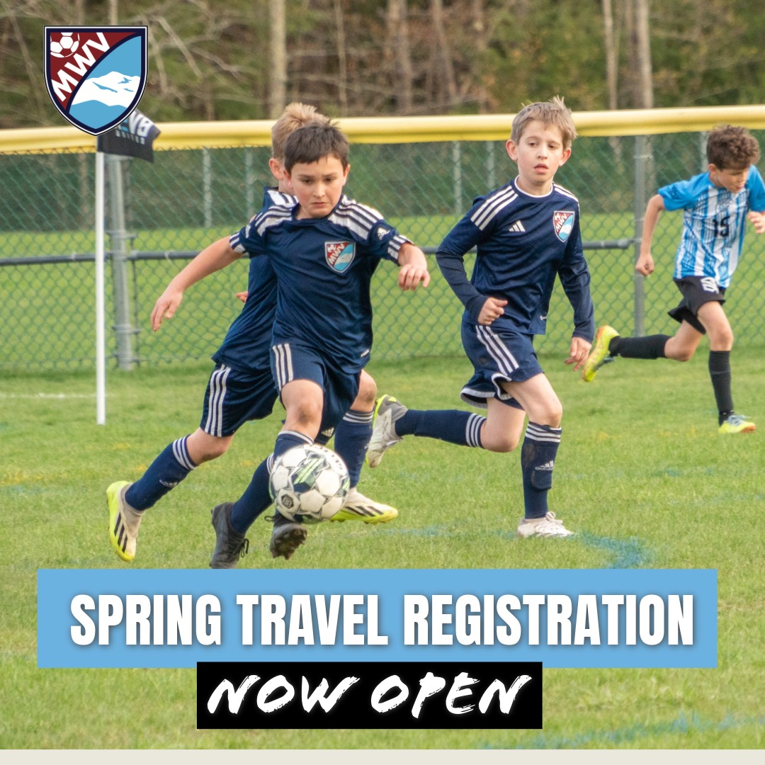 Registration is open for Spring Travel Soccer. Get early season pricing before January 15th.
