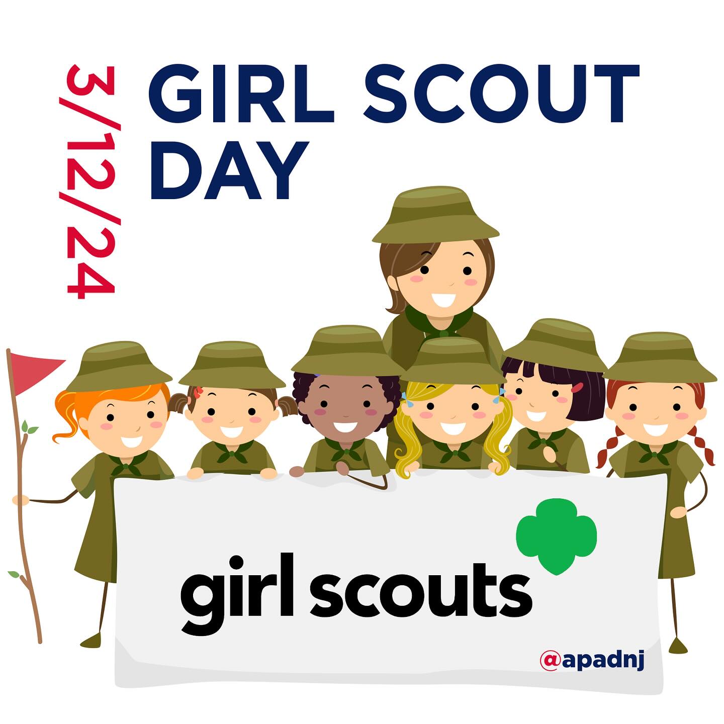 Today we celebrate Girl Scouts, which was formed on today’s date in 1912 by Juliette Gordon Low, who brought together 18 girls in her hometown of Savannah, Georgia. Low wanted girls to be prepared to face the world with courage, character, and confidence. She used the Girl Guides, founded in Great Britain in 1910, as her model. Her group soon became known as Girl Scouts of the United States of America, which it is still called today. Low’s group focused on community service, inclusiveness, self-reliance, and the outdoors. Some of their activities included swimming, camping, basketball, hiking, and learning foreign languages.
During the 1920s, Girl Scouts expanded outside of the United States to China, Syria, and Mexico. Lone Troops on Foreign Soil began in 1925; it is now called USA Girl Scouts Overseas. During the Great Depression, Girl Scouts collected food and clothing for those in need, and During World War II, they organized Farm Aide projects, collected scrap fat and metal, grew victory gardens, and ran bicycle courier services. They responded to the Korean War in the 1950s by sending “Kits for Korea”—items that could be used by Korean citizens. On March 16, 1950, Girl Scouts of America was chartered by Congress.
As the Civil Rights Movement took hold across the United States in the 1950s, Girl Scouts turned their focus to issues of inclusiveness and equality. Racial issues continued to be a focus during the following decade. Girl Scouts held “Speak Out” conferences and started the “Action 70” project. During the 1970s, they started the “Eco-Action” program to focus on environmental issues. In the 1980s, they welcomed kindergarten-aged girls with the formation of the Daisy level. An important initiative of the 1990s was the Right to Read service project, and in the 2000s the Girl Scout Research Institute was formed to conduct studies and issue reports on the healthy development of girls.
#girlscoutday