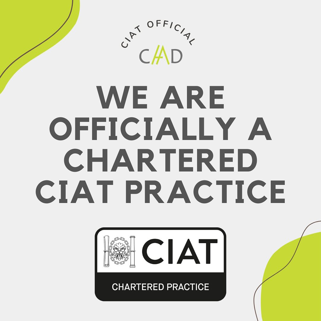 We are really excited to be able to share that we are now Chartered with CIAT 👏🏻👏🏻 #ciat #chartered #architecture #technicaldesign