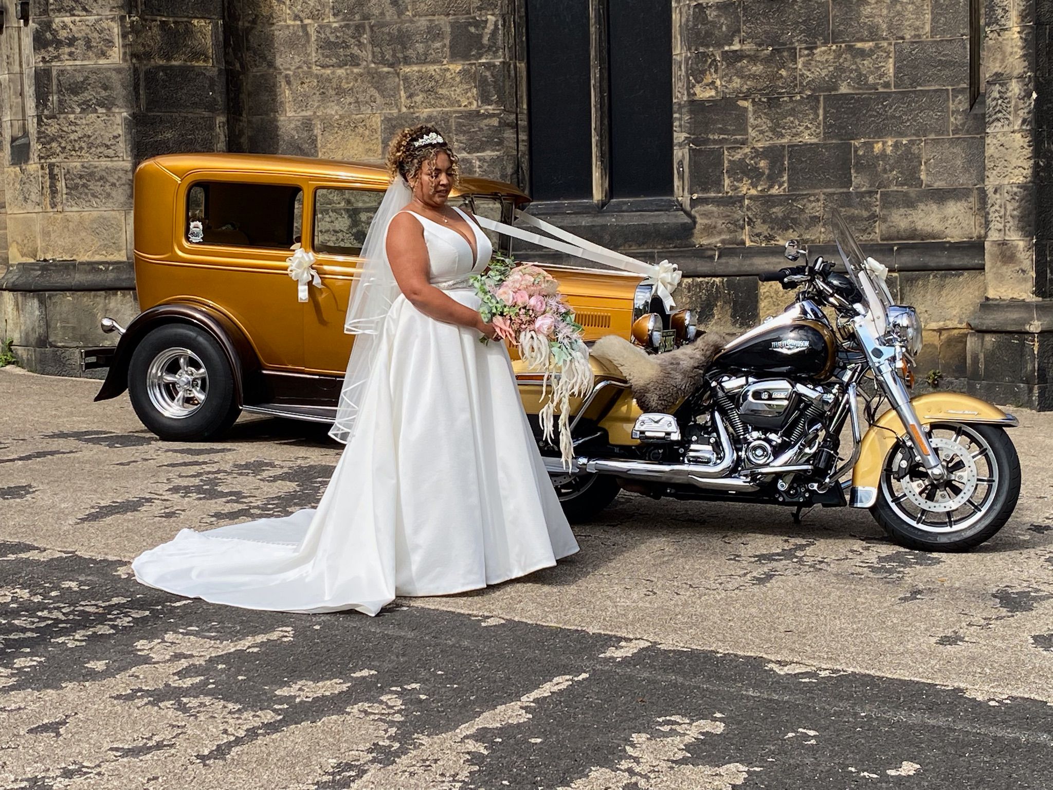 Your happily ever after starts with a grand entrance! ✨
Say 'I do' to our luxurious wedding car rental and arrive in style on your special day.
Another unique part of the Arriving in Style wedding car experience is the opportunity to arrive with a motorcycle escort in a matching colour Harley Davidson that we can provide makes a fantastic spectacle on your special day.
Our cars are guaranteed to make heads turn on your special day. Your wedding day is not a time to blend into the background. This is your day, so do it in style
Book now to add an unforgettable touch to your wedding day:
https://www.arrivinginstyle.co.uk/
#WeddingCar #LuxuryRide #ArrivingInStyle #GoldenClassicCars #HappilyEverAfter