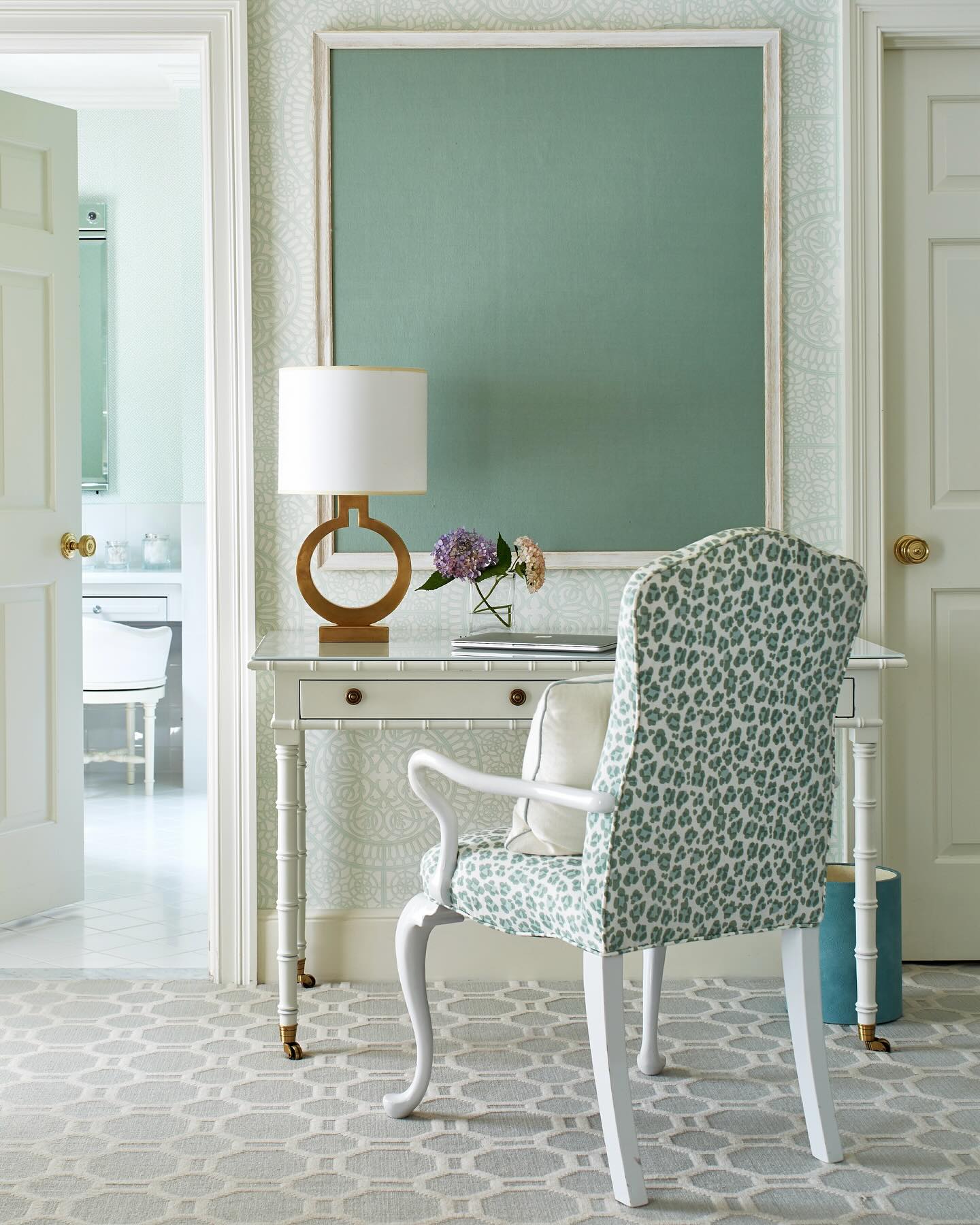 A playful, mix-and-match approach to monochromatic design. It’s all about the patterns!