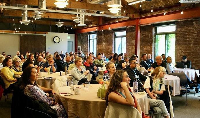 @nwportlandhostel hosting their inaugural North American Hostel Association conference this spring in the BFJCC. So many great connections and conversations ⭐️ thank you!
The BFJCC is 1,800 square feet that can fit 200 standing, 150 dining, or 150 theater style. Equipped to host your next event with AV capabilities, staging kitchen, podium and rolling bar, chairs, tables and more.
Click the link in our bio to learn more about hosting your next event with us 😊