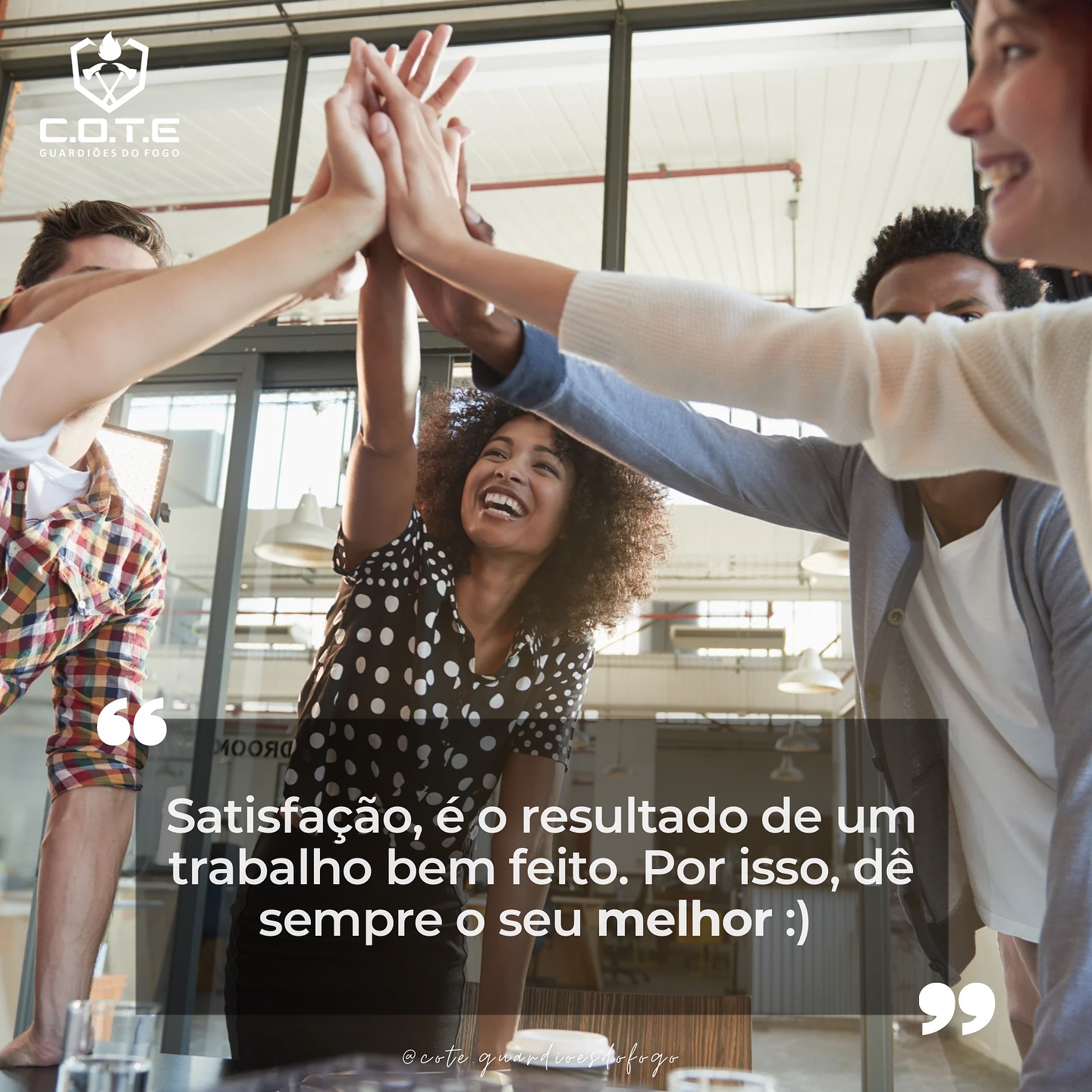 “Satisfação, é o resultado de um trabalho bem feito. Por isso, dê sempre o seu melhor.” 💪🏼
⠀
Entregue o melhor trabalho, aquele que te dê orgulho e que gere valor. Não entre na disputa pelo R$, entregue valor e assim será recompensado pelo o que realmente merece. Assim o resultado vem! ❤️
⠀
C.O.T.E - Guardiões do Fogo,
“Lutando pela sua vida e seu futuro.”
⠀
#frasesmotivacionais #vida #trabalho #amorpeloquefaço