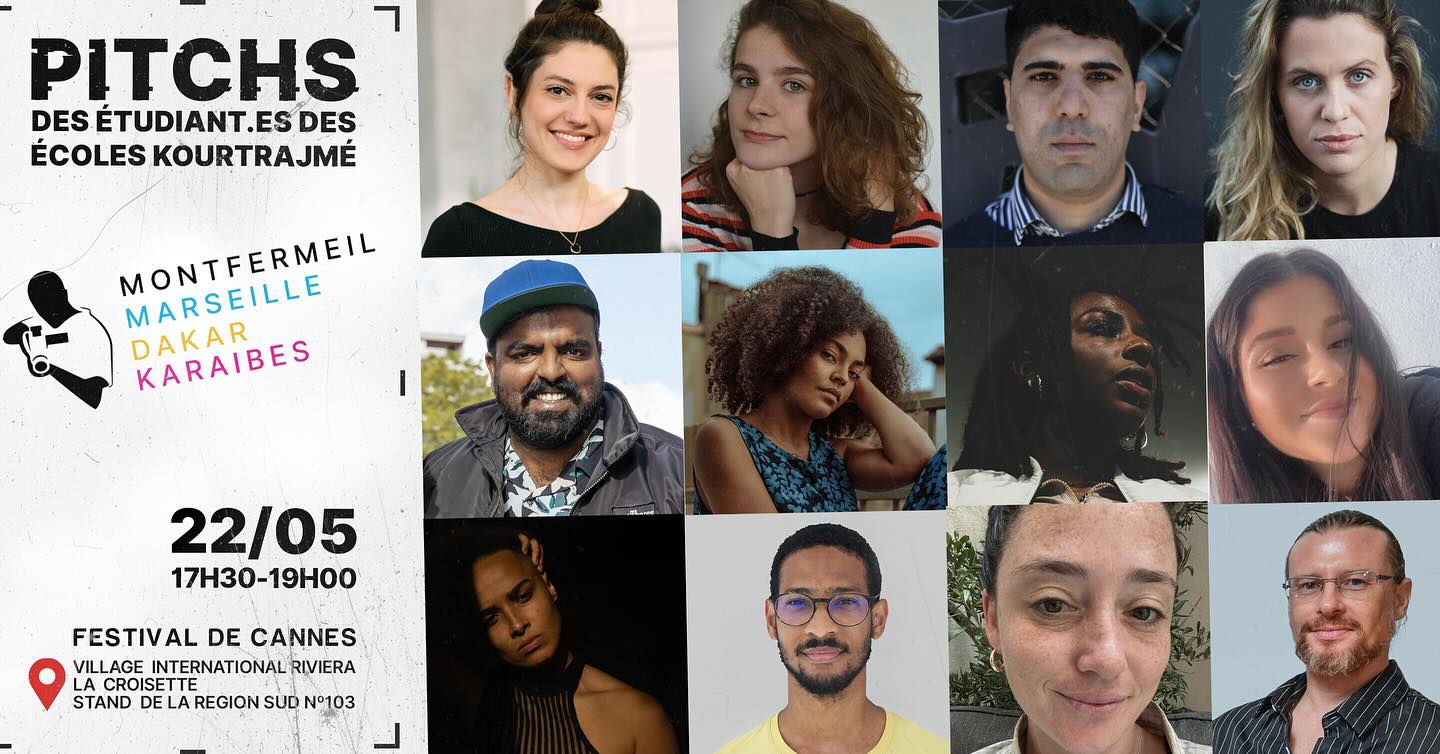 𝗩𝗼𝘂𝘀 𝗲𝘁𝗲𝘀 𝗮𝘂 𝗳𝗲𝘀𝘁𝗶𝘃𝗮𝗹 𝗱𝗲 𝗖𝗮𝗻𝗻𝗲𝘀 ? Ça tombe très bien.
Vous ne devez surtout pas rater la session de pitch des étudiant·e·s des 4 écoles Kourtrajmé (Montfermeil, Marseille, Dakar et Karaïbes).
4 étudiant·e·s de chaque école pitcheront des projets de courts, long métrages, et même d’émission télé. Marquez vos agendas et partagez l’information autour de vous !
Date et lieu : Mercredi 22 mai de 17h30 à 19h00 sur le stand de la région Sud (n°103 – Village International Riviera La Croisette)
Suite au succès des pitchs au festival de Clermont Ferrand, on remet ça, et nous comptons sur votre présence.☺️
Nos sincères remerciements à @zayanfim et le comité du tourisme des îles de Guadeloupe CTIG.
Inscription obligatoire lien en bio.