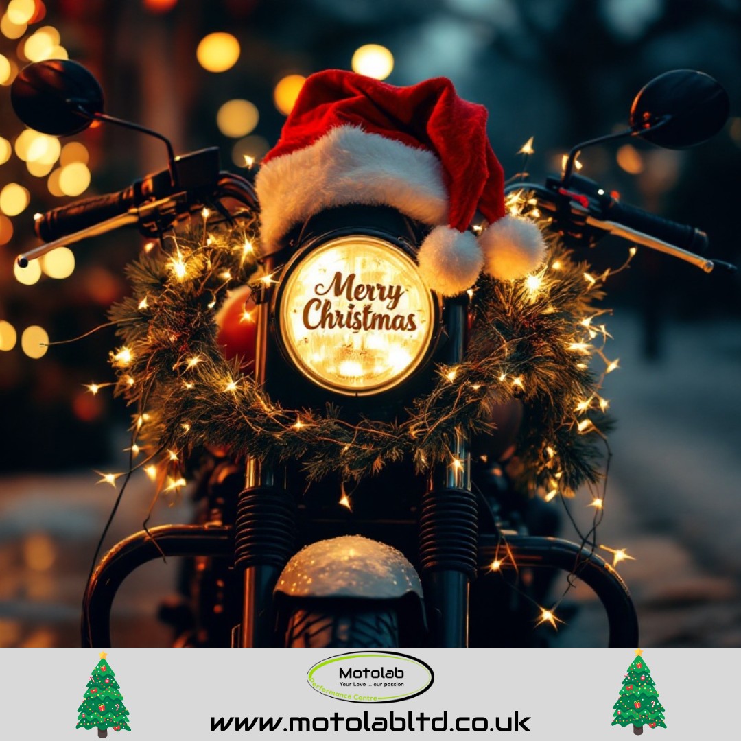 🎄 Merry Christmas from the Motolab family! 🏍️✨
To all our amazing riders and customers - thank you for making 2024 an incredible year! We'll be back ready to serve you from January 2nd, 2025, with even more exciting services and improvements for the new year ahead!
From all of us at the Motolab team - we wish you and your families a wonderful Christmas filled with joy, peace, and maybe even some new bike accessories under the tree! 🎁
Visit us at www.motolabltd.co.uk
#MerryChristmas #MotoLabLtd #MotorcycleCommunity #BikerFamily #BedfordBikes #MotorcycleLife #BikerChristmas #MotorcycleService #UKBikers #MerryChristmasBikers