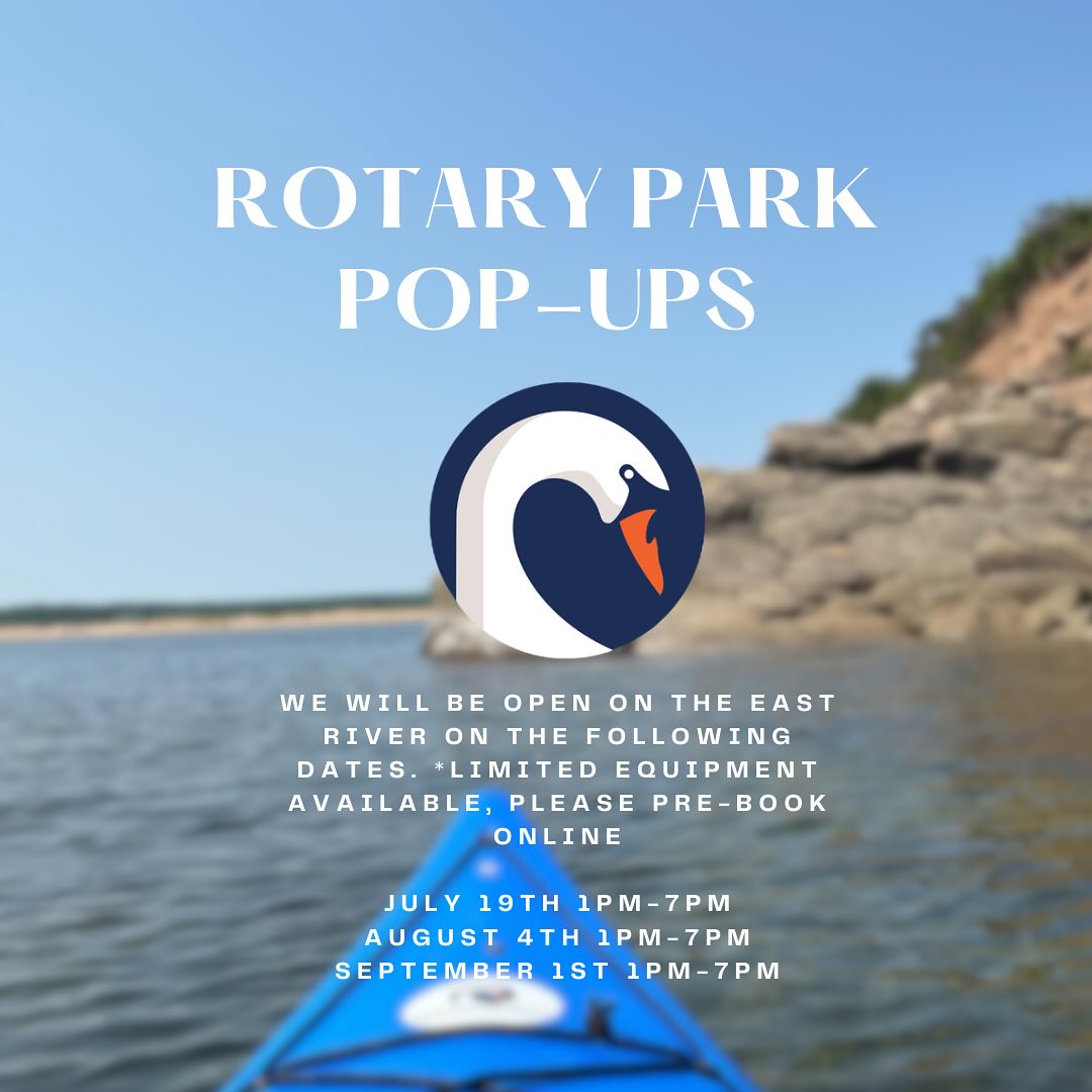 We will be open at the Rotary Park a few times this summer! Please prebook online as we will have less than normal quantities of equipment.
