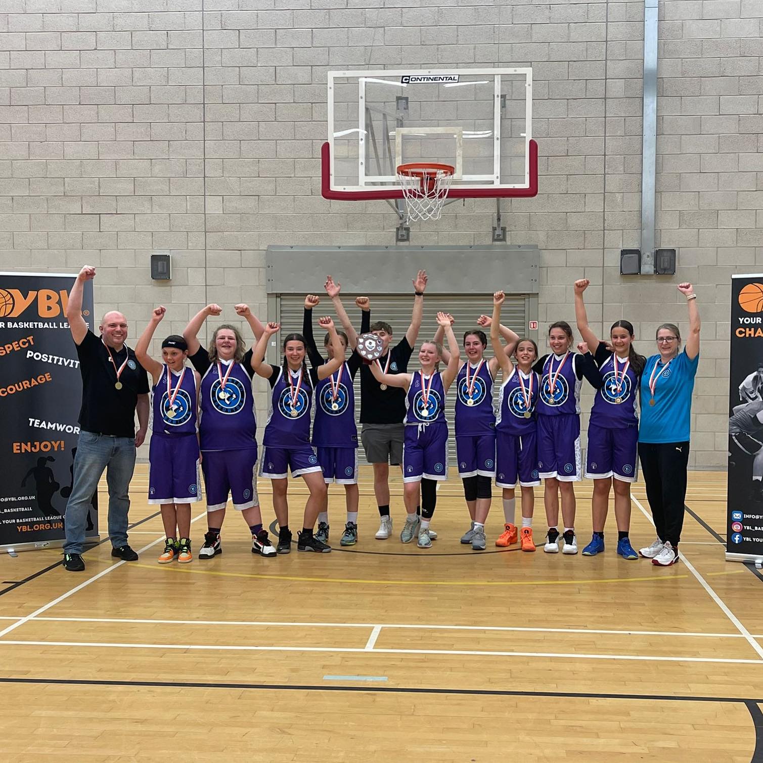 CHAMPIONS!!!! Congratulations to our U13s Girls team who won the YBL championship finals where crowed winner on Saturday afternoon. The club is so proud of these amazing girls, Well deserved ⛹️♀️ #champions #thisgirlcan #ybl #partofthepride #letsgopreds