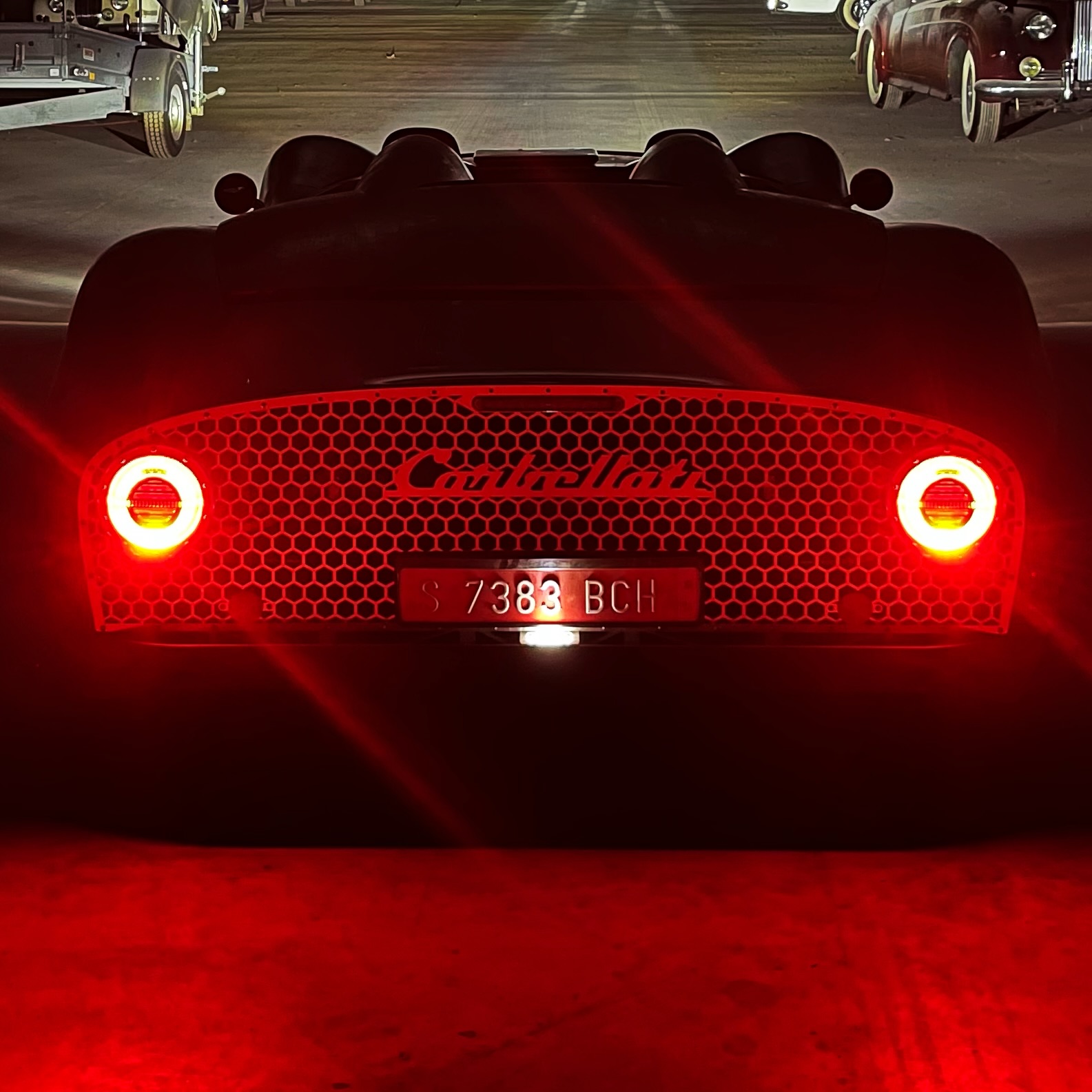 Checking the lights🤣 night testing to follow! #corbellati #missile #corbellatimissile #barchetta #coupe #targa #weapon #hypercar #hypercars #supercar #supercars #luxury #luxurycars #jewelry #handmade #fast #fastestcarsintheworld #records #record #unique #billet #machined #cnc #carbonfiber #becauseracecar #custom #custommade #construction #work #offroad