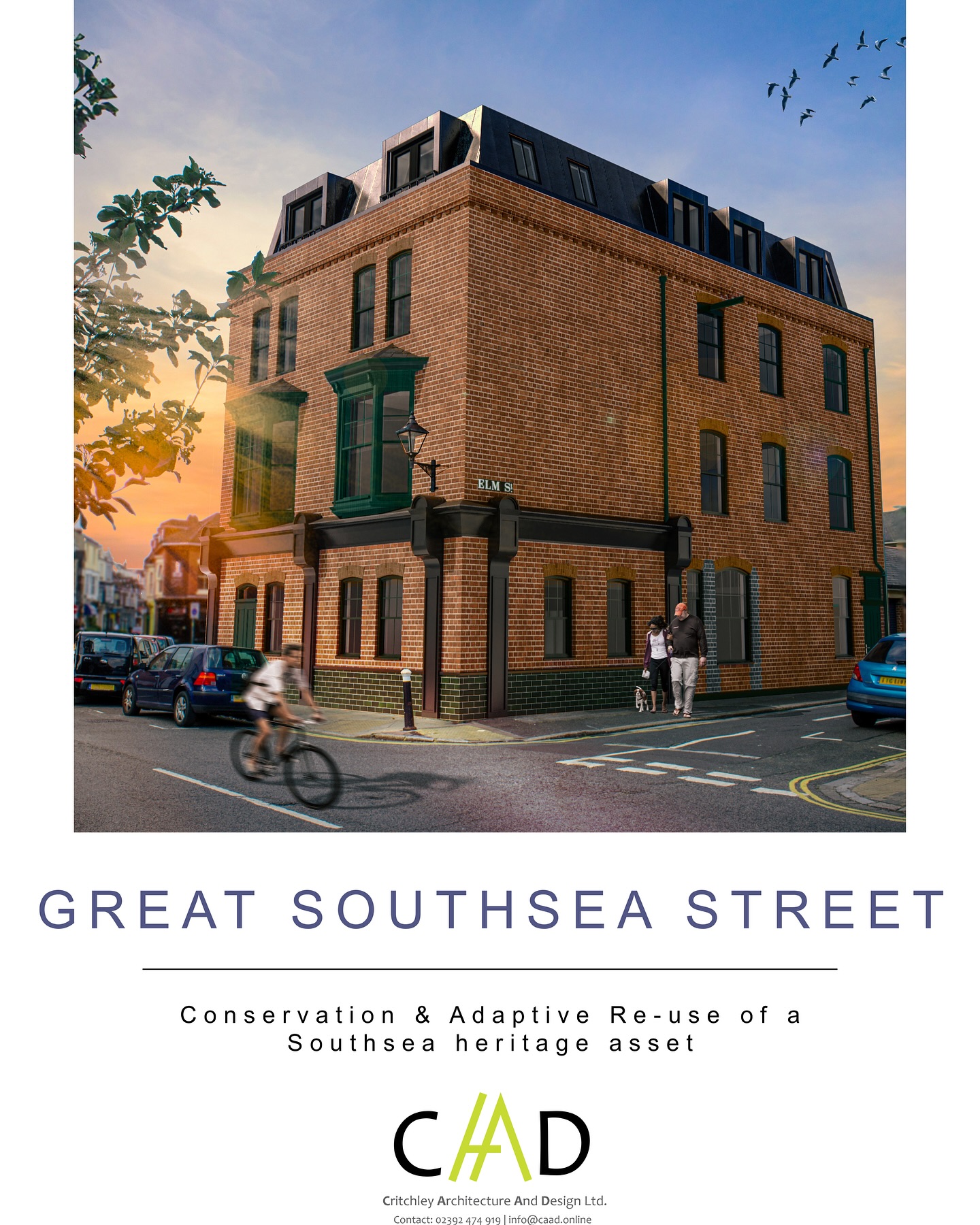 In the next week or so you might start to see some posters pop up around the Castle Road area in Southsea! We are pleased to have just achieved Planning Permission for an adaptive re-use scheme of this heritage asset. Scroll through for more details on our proposal ➡️ #caad #caadltd #southsea #portsmouth #design #architecture