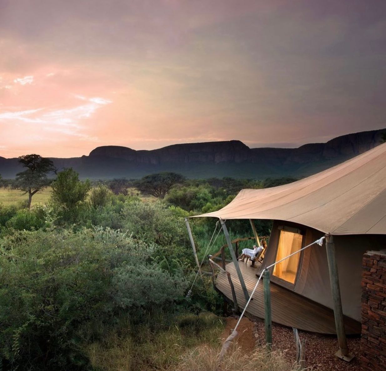 Clients enjoy a sons graduation with a trip to South Africa. First stop a few days on safari at Marataba Luxury Lodge tented camp. @maratabaluxurylodges