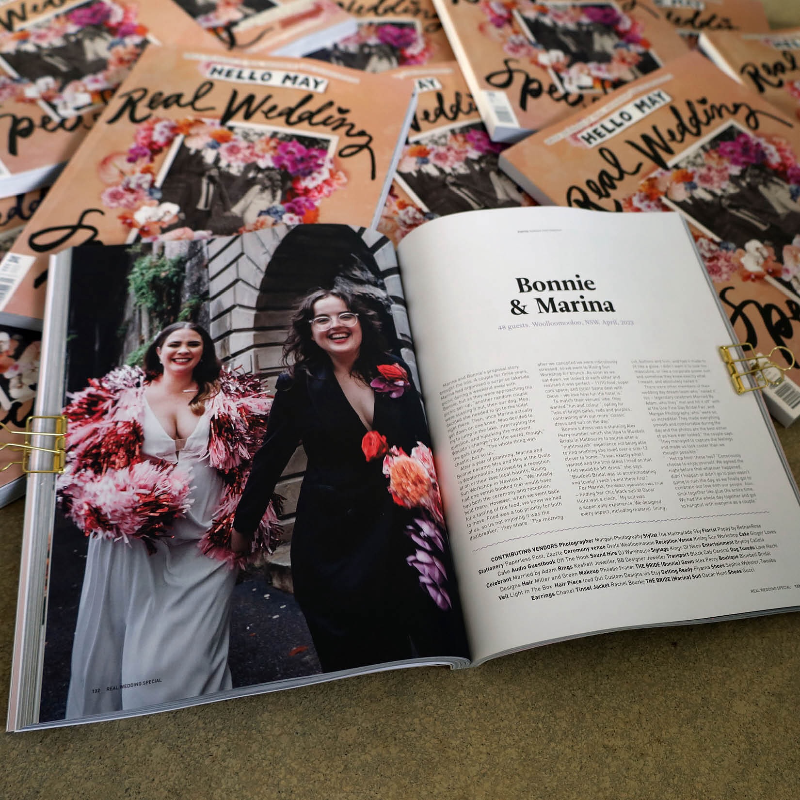 One of my absolute favourite weddings of last year gracing the fine pages of Hello May.
These two absolute legends did things their way. From an epic feast @rising_sun_workshop, trivia during their ceremony to walking back down the aisle hitched with RuPaul blasting. It was awesome. I was a lucky enough boi to be able to do the ceremony thangs and the MC thangs. 🤤 (that emoji is wild by the way (that’s because the food was good (I digress)))
@marganphotography nailed this.
You can read all about it in the ninth annual Real Wedding Special of @hellomaymagazine, on sale now. Cover @blackliststudio with photo by @shaneshepherdweddings #hellomaymagazine #realweddingspecial24