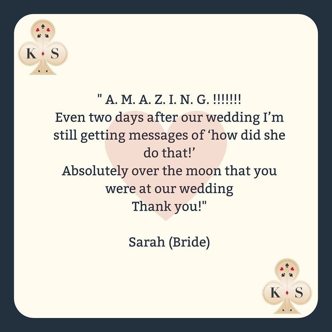 Does magic work at a wedding?
Will my guests enjoy it?
I think this review answers both of those questions ♥️♥️
Get in touch for a no obligation chat today.