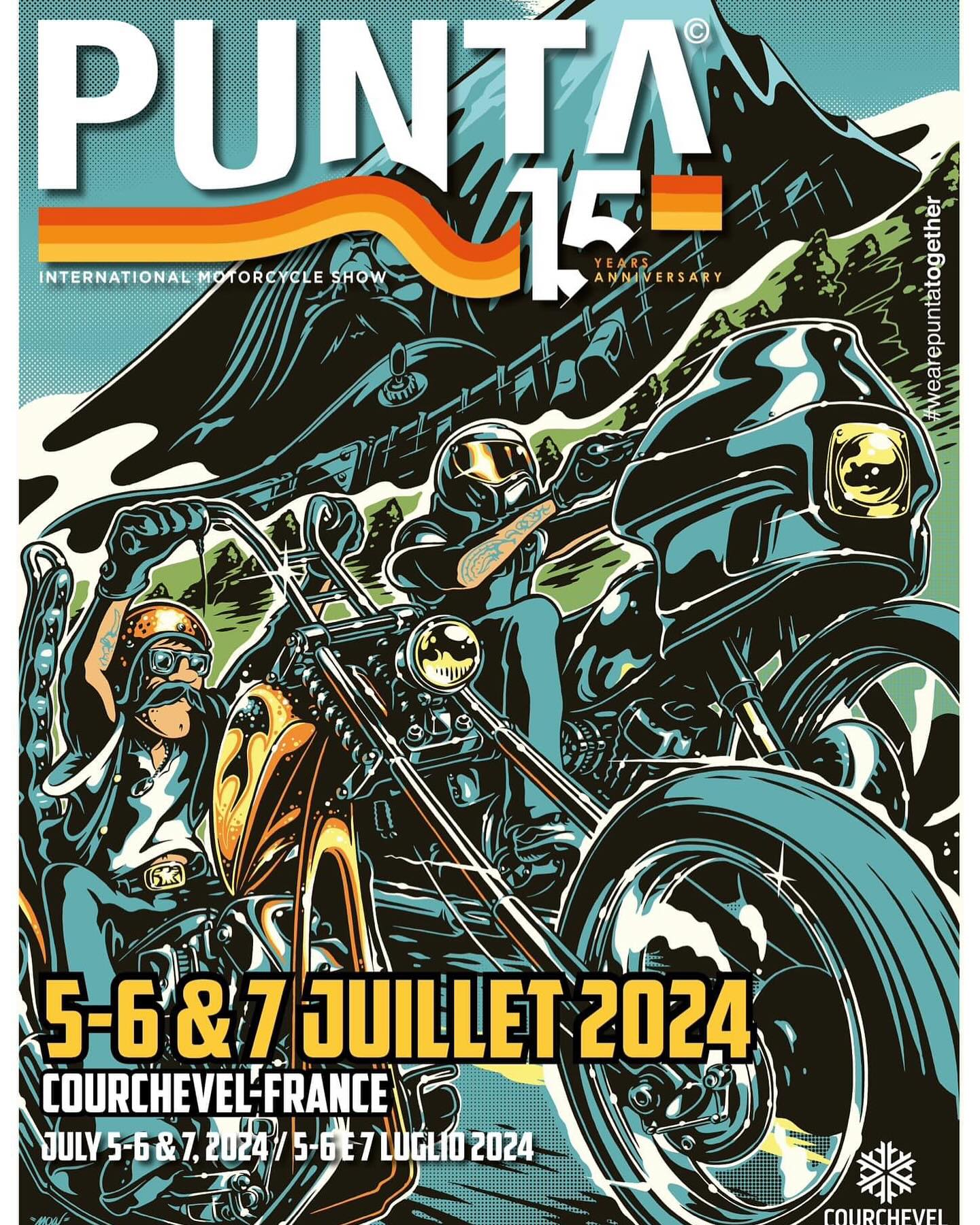 @punta_international @courchevel_officiel @bijoux_sultiz #puntabagna #event #biker #bikerlife #bikerlifestyle #kustom #kustomculture #kustomshow #showbike #clubstyle #jewelry #bikerjewelry #courchevel