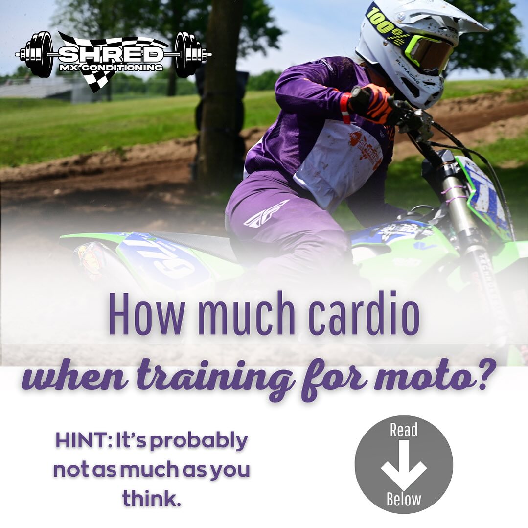 This is always a hot topic, because I differ in what most people believe to be a good cardio regimen when it comes to training for moto.
I do cardio 2x per week at the moment. And never longer than 30 minutes.
Here’s why:
-The majority of my races aren’t longer than 15 minutes total.
-Racing moto isn’t my job, therefore I work a real job and don’t have endless amounts of time for training.
-There are other important aspects of conditioning your body for moto - like strength training.
-I get bored doing long duration cardio, unless it’s on my mtb. I’ll generally ride trails for an hour because it’s actually fun.
Any of this sound like you too? Or are you totally opposite?
The way cardio fits into your training regime should be completely dependent on YOU - including your racing discipline, riding schedule, work schedule, overall training volume, goals, etc.
The amount of cardio for the pro riders that we work with differs greatly from those who enjoy riding for fun on the weekends.
Sign up for a generic workout program, get generic results.
Sign up for a custom workout program designed for you specifically, tailored to your own needs and goals, focusing on prior injury maintenance & adjusted for your riding schedule, and watch the magic happen 👊🏼
#motocross #motocrossconditioning #motolife #mx #dirtbikes #moto #motochick #training #cardio