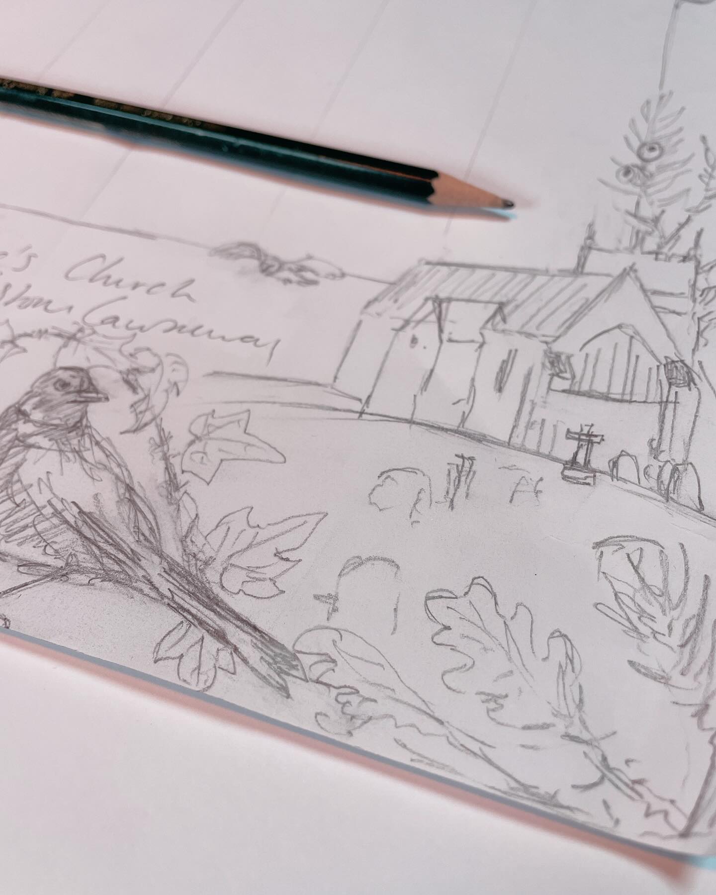 Sketching this morning #sketchingratherthanhashtagging