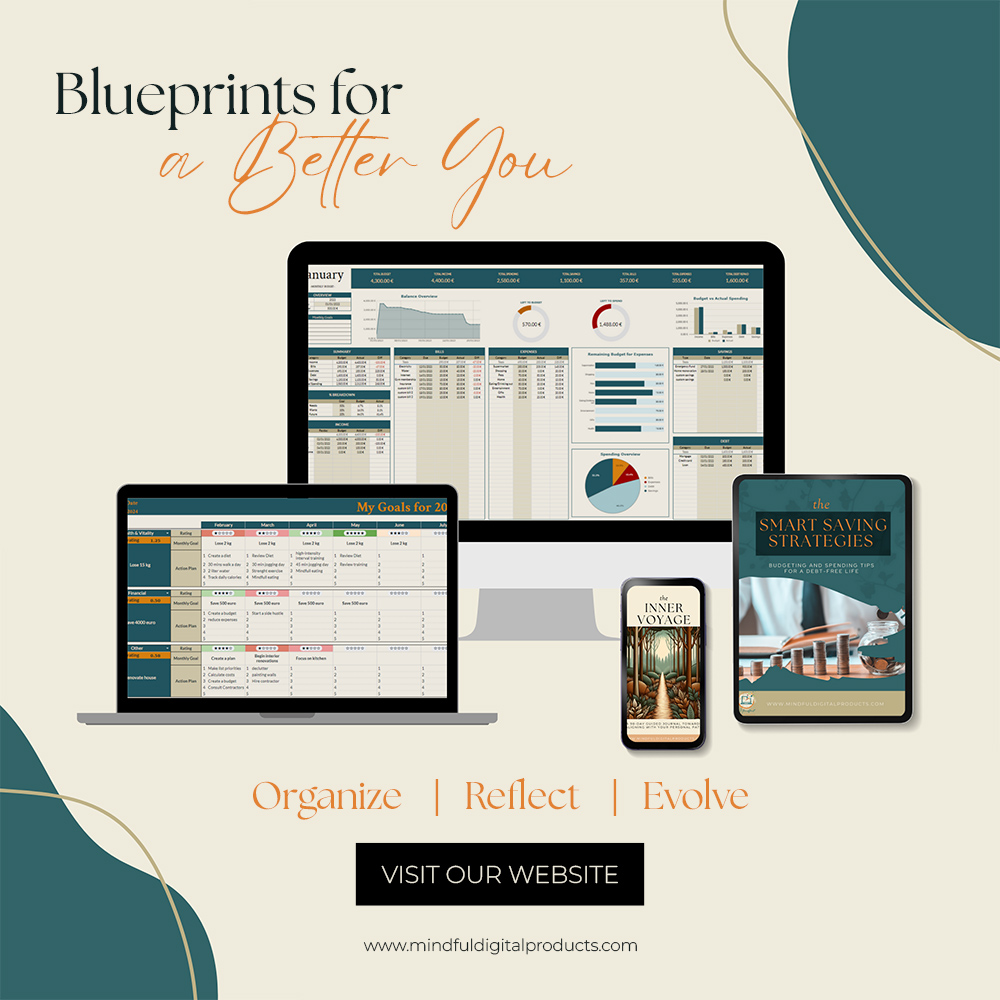 Embark on a journey to a better you, where each step is a leap towards personal evolution. 🌟
Our tools are the compass and map, guiding you through the maze of life with ease and grace. Whether it's organizing your thoughts, reflecting on your path, or evolving into your best self, we're here to illuminate the way.
➡️ Dive into a world where every tick of the checklist, every penned thought, is a stride towards the extraordinary.
🚀 Click at the link in bio!
#MindfulLiving #DigitalPlanners #PersonalGrowthJourney #OrganizeYourLife #MentalWellness #BudgetingTips #SelfCareEveryday #MindfulnessMatters #GoalSetting2024 #CreativeOrganization #DigitalWellness #LifePlanning #EmpowermentTools #HabitTracking #SelfImprovement #MentalClarity #ProductivityHacks #WellnessJourney #MindfulMoments #DailyAffirmations #InspiringChange #OrganizationalGoals #FinancialWellness #ThriveDaily #PersonalDevelopment #PlanWithPurpose #MindfulPlanning #GrowthMindset #PeacefulLiving #MindfulProductivity