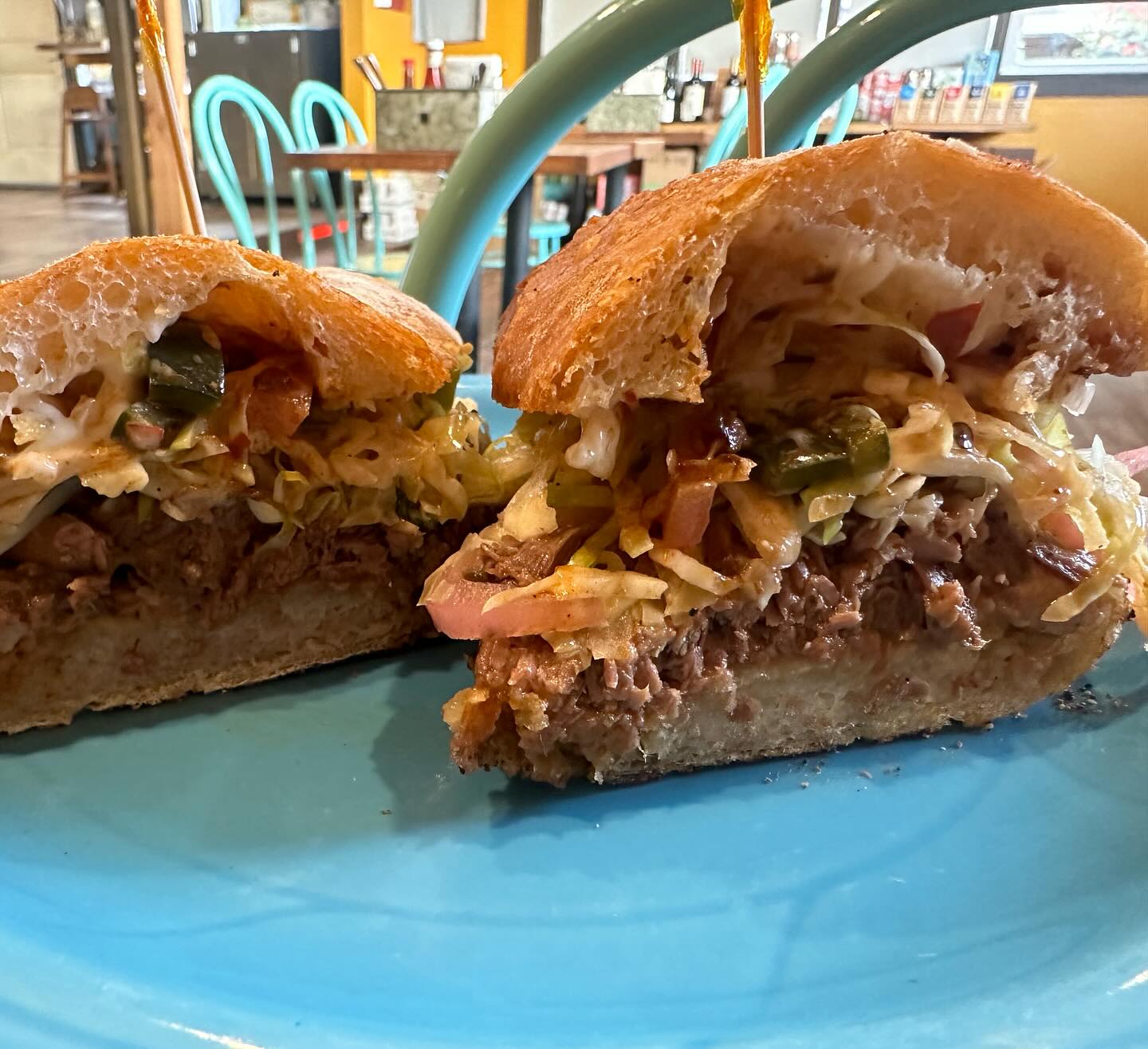 The pulled Moroccan lamb sandwich is back starting today through the weekend. This was our signature sandwich at our original SF location all the way back in 2010! Come and get it this weekend only!!
#oakland #lambsandwich #moroccan #cafe #sandwich