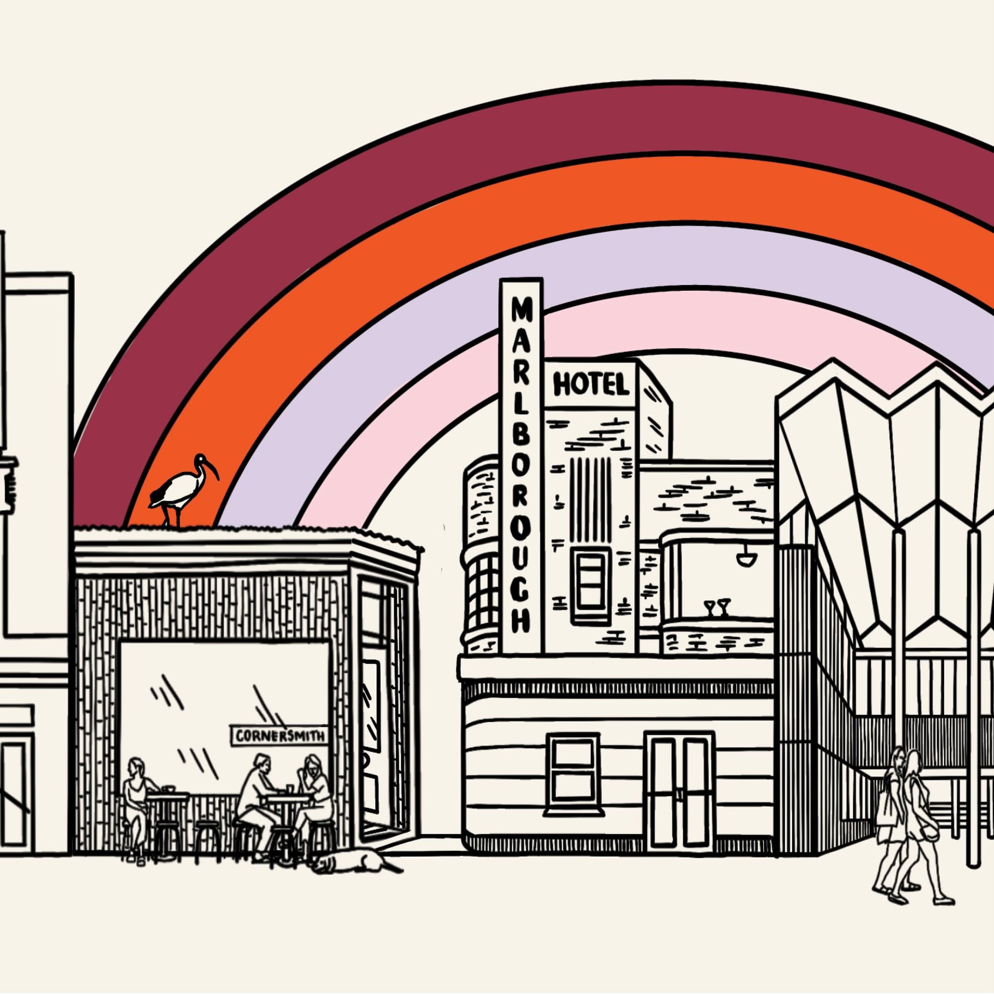 Part 2 of an illustration of the Inner West I created to try and capture the vibe and character of this colourful neighbourhood for a customer service report. Love this place!
#innerwest #innerwestsydney #innerwestie #innerwestcouncil #innerwestisbest #enmoretheatre #sydneypark #cornersmith #marrickvillelibrary #newtown #enmore #marrickville #anzacbridge #innerwestdogs #illustration #graphidesign #reportdesign #sydney #cityofsydney