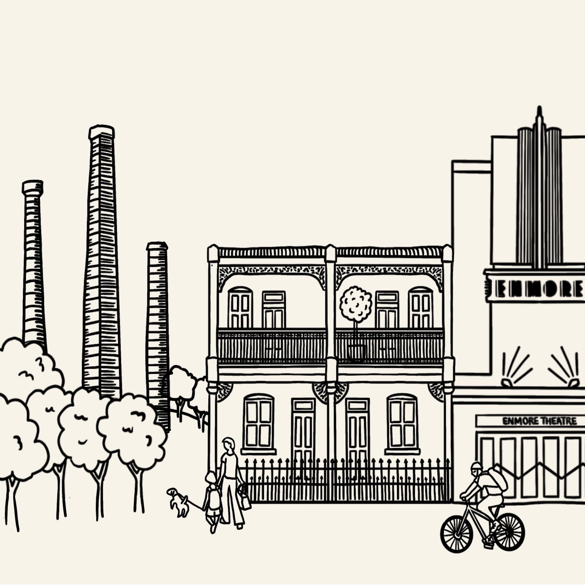 Part 1 of an illustration of the Inner West I created to try and capture the vibe and character of this colourful neighbourhood for a customer service report. Love this place!
#innerwest #innerwestsydney #innerwestie #innerwestcouncil #innerwestisbest #enmoretheatre #sydneypark #cornersmith #marrickvillelibrary #newtown #enmore #marrickville #anzacbridge #innerwestdogs #illustration #graphidesign #reportdesign #sydney #cityofsydney