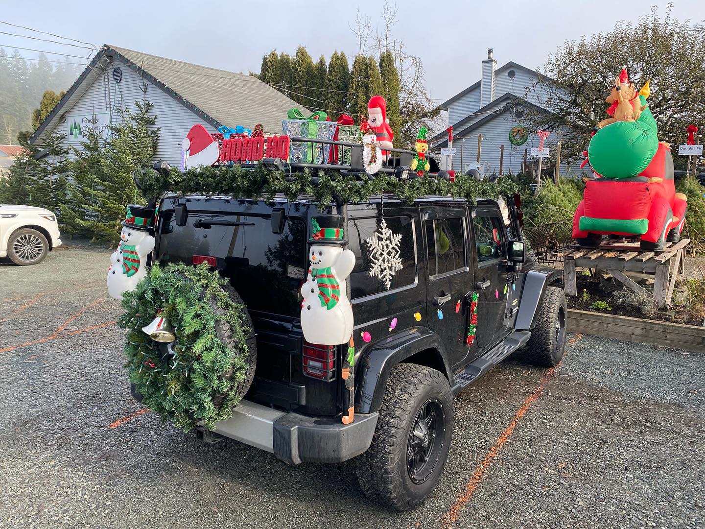 Some of our customers are all in to Christmas.