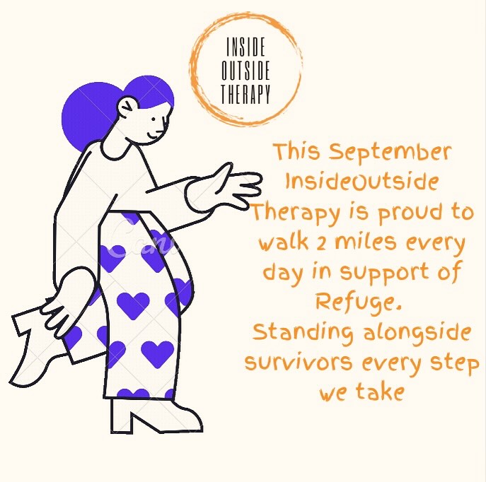 Walk with us…in spirit, in solidarity, donate if you can, join us in real life for a walk, take your own walk, send me a message or let’s have a chat on the phone as we go. 30 days x 2 miles. Let’s go! JustGiving link in the bio… #refuge #refugecharity #women #walk #together #endviolenceagainstwomen #insideoutsidetherapy #teamrefuge