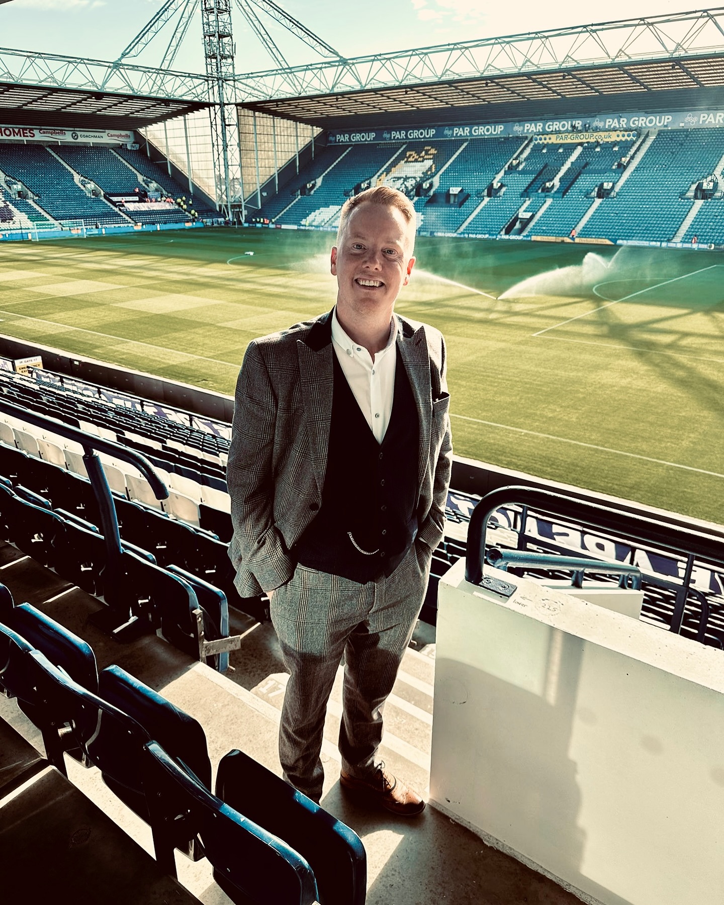 Back at Deepdale for another season. Unbelievably lucky. #coyw