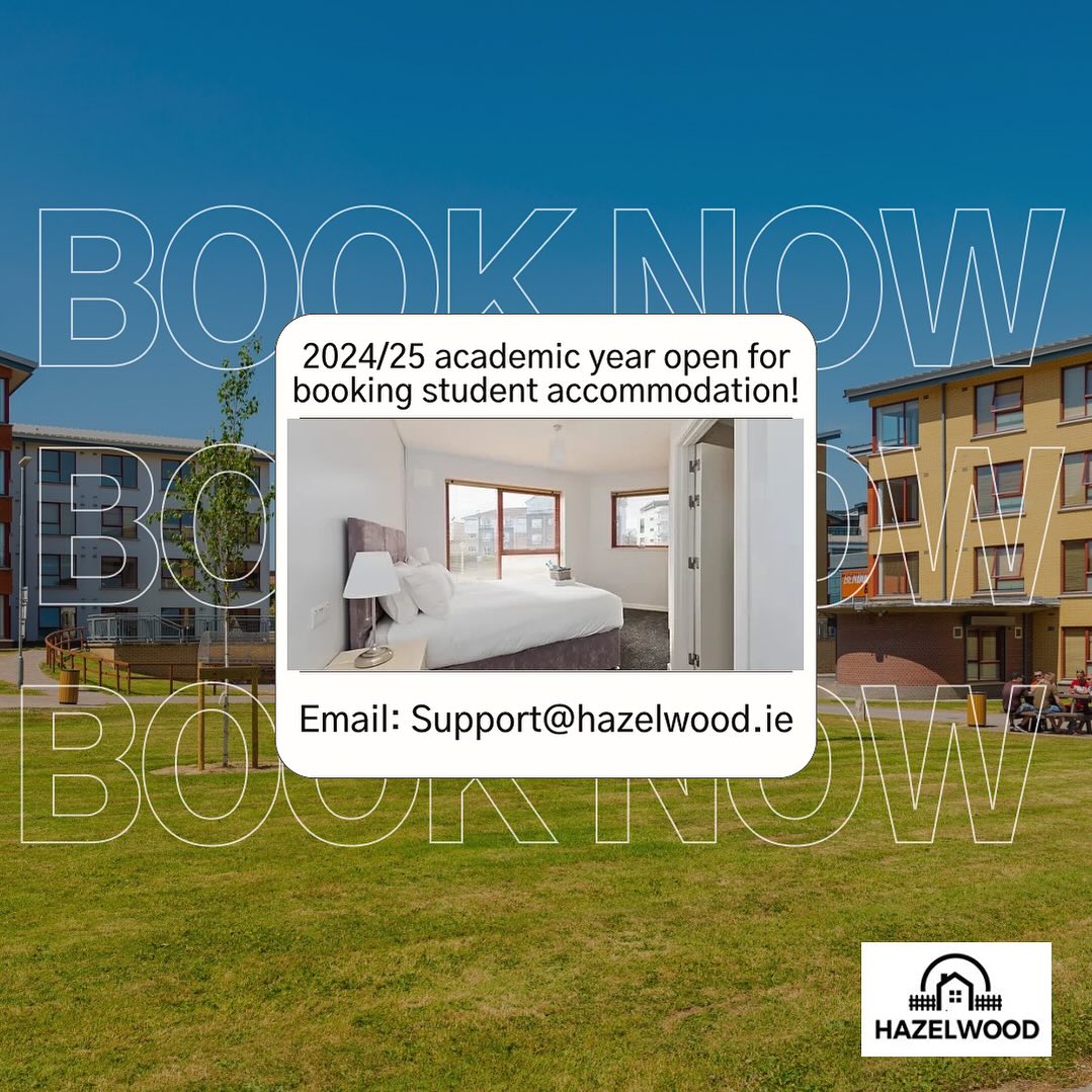 Don’t miss out on your accommodation for the 2024/25 academic year!!
Be quick to avoid disappointment :)
For more information email at support@hazelwood.ie or phone 018428050. #hazelwoodstudentvillage #hazelwoodaccommodation #collegelife #sharedliving #college #dcu #trinitycollege #technologyuniversitydublin #rcsi