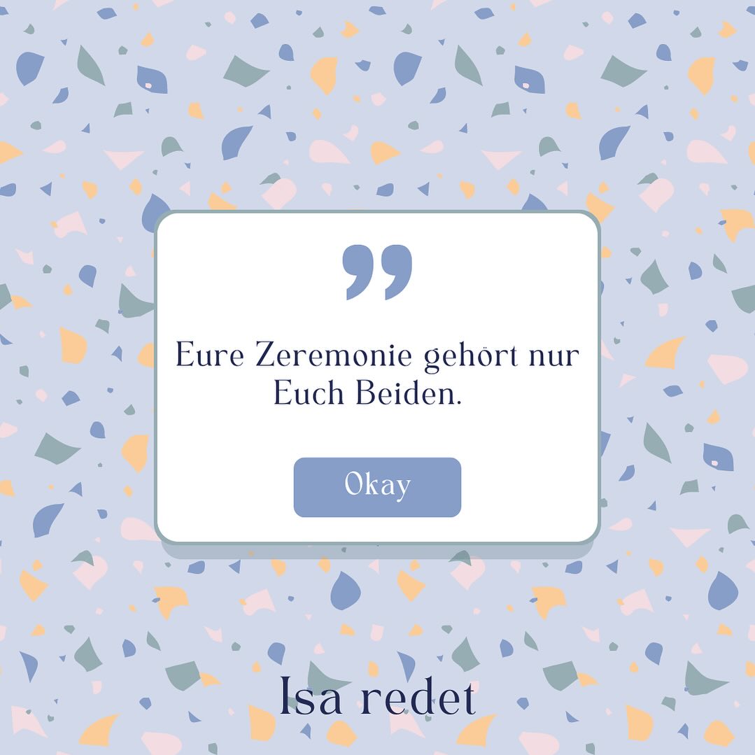 Klingt banal, oder? Ist es meistens aber nicht. Von der Oma, über den Trauzeugen oder die gute alte Tante Pinterest haben alle eine Meinung, Vorschläge oder auch klare „Handlungsanweisungen“, gern verpackt in „Aber das gehört doch dazu!“-Sätzen. Quatsch mit Soße! Was wir in der Zeremonie machen, entscheidet Ihr ganz allein. Es gibt tausend Möglichkeiten, zugegebenermaßen. Aber: Da finden wir das Richtige. Und entscheiden, das tut ihr. Haben das auch Kolleg*Innen in der letzten Reihe gehört? Prima, dann kann es ja losgehen mit dem Wohlfühlen! 🧘🏻♀️💆🏻♀️🎯
#freierednerin #freierredner #hochzeit #inspo #love #liebe #hessen #darmstadt #heirateninhessen #wirheiraten #brautstrauß #weddingdress #rheinmain #yestothedress #isaredet