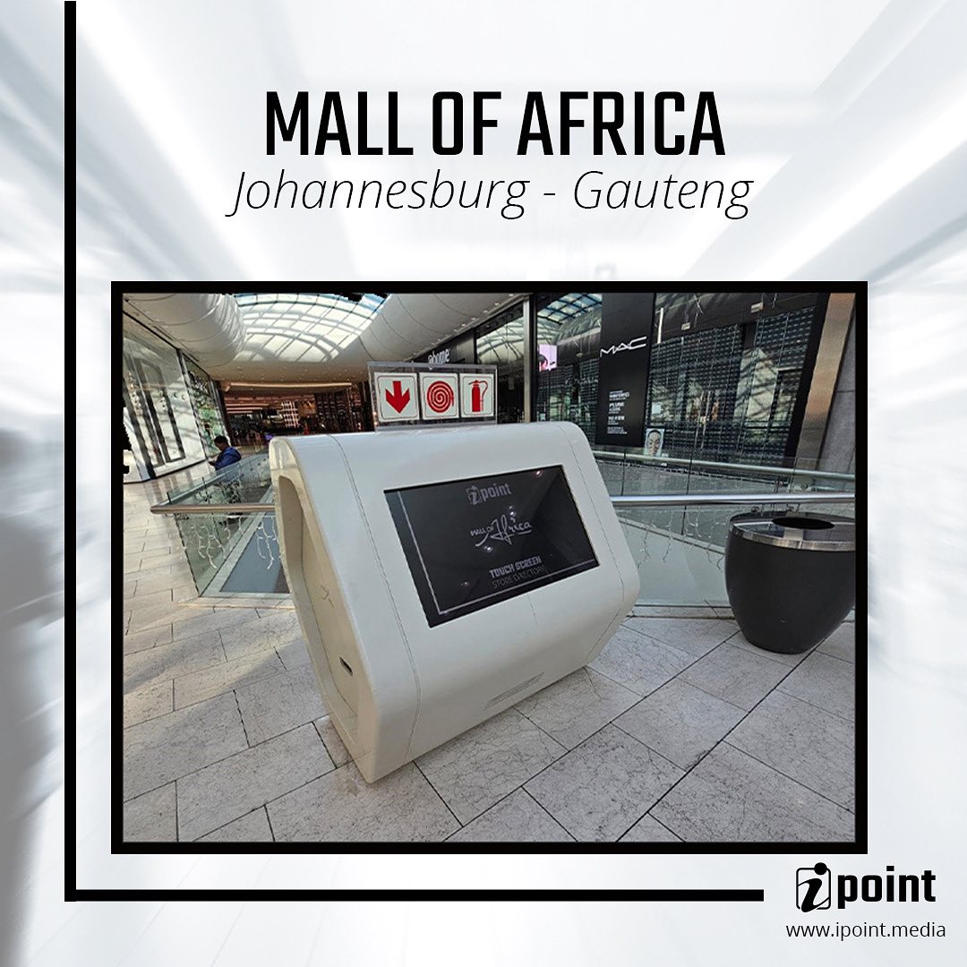 Mall of Africa selected iPoint Media to power their upgraded wayfinder solution. With one of the biggest installations globally, their 43 wayfinder screens are sure to provide better shopping experiences in this highly competitive space.