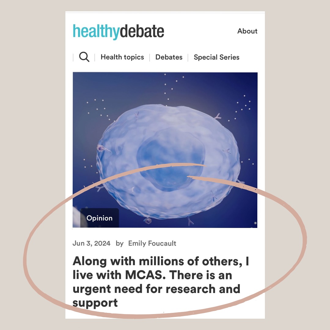 I’m really proud to share my latest article in @healthy_debate. Living with Mast Cell Activation Syndrome (MCAS) has been challenging, and there’s an urgent need for research and support. Please head to the link in my bio to read the full article. Thank you for your support! 💜 @draonline
.
.
.
.
#mcas #mastcellactivationsyndrome #patient #article #awareness #raredisease #support #advocate #advocacy #health #healthydebate #toronto #canada #healthcare