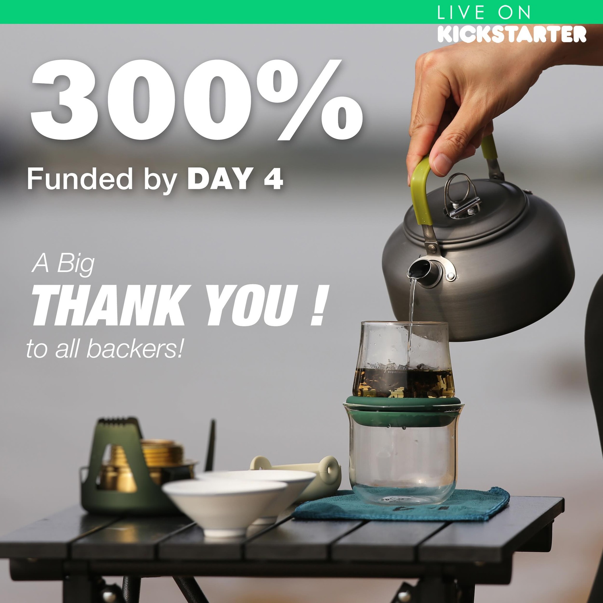 🎉 300% FUNDED IN JUST 4 DAYS! 🎉
We are truly overwhelmed and surprised by the incredible support we’ve received on Kickstarter for the AIRO-mini!
A BIG, BIG thank you 🙏 to all of our amazing backers who have helped us surpass our funding goal in record time. Your enthusiasm for our next-generation magic tea brewer has blown us away.
#CommunityPower 💪#simplelabexperience #simplelab #airominimagicteabrewer #tea #pourover #magicbrew #hktdc #hongkonggiftsandpremiumfair #qualyandco #pinkoimarket #kickstartercampaign #kickstarter #newdesign #hkdesign #ChrysanthemumTea #SoothingTeaBreak #AIROmini #TeaLovers #TeaRevolution #HongKongFair #LimitedTimeOffer #Retailers #TeaEnthusiasts #TeaTime #EnjoyTea #Innovation #RevolutionizeTea