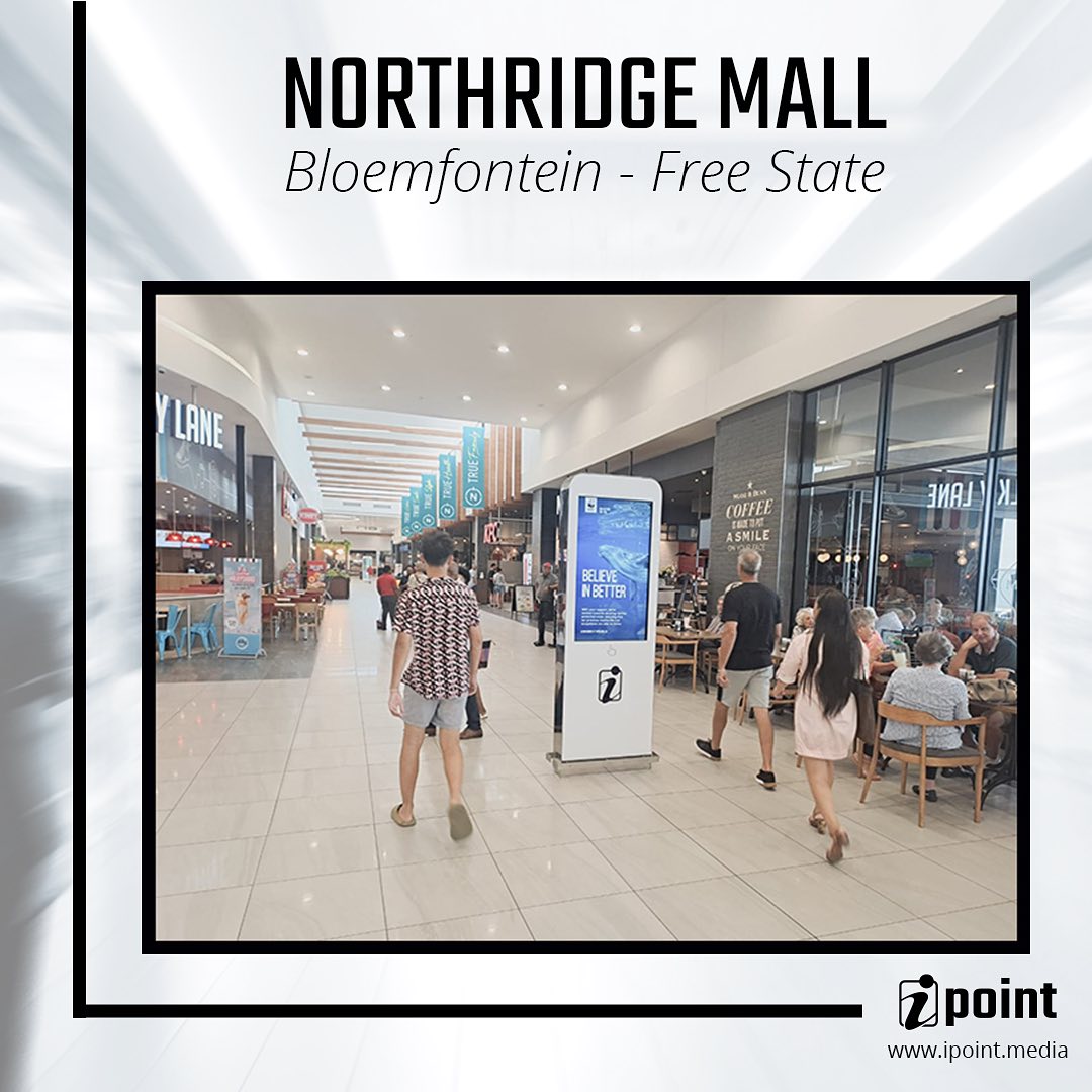 Back like we never left! We are proud to confirm our latest new site - Northridge Mall.
Northridge Mall is located in the northern suburbs of Bloemfontein. 🌹
3 wayfinder touchscreens are placed in major intersections in the mall for your convenience.
Visit our link in the bio for more on advertising opportunities.