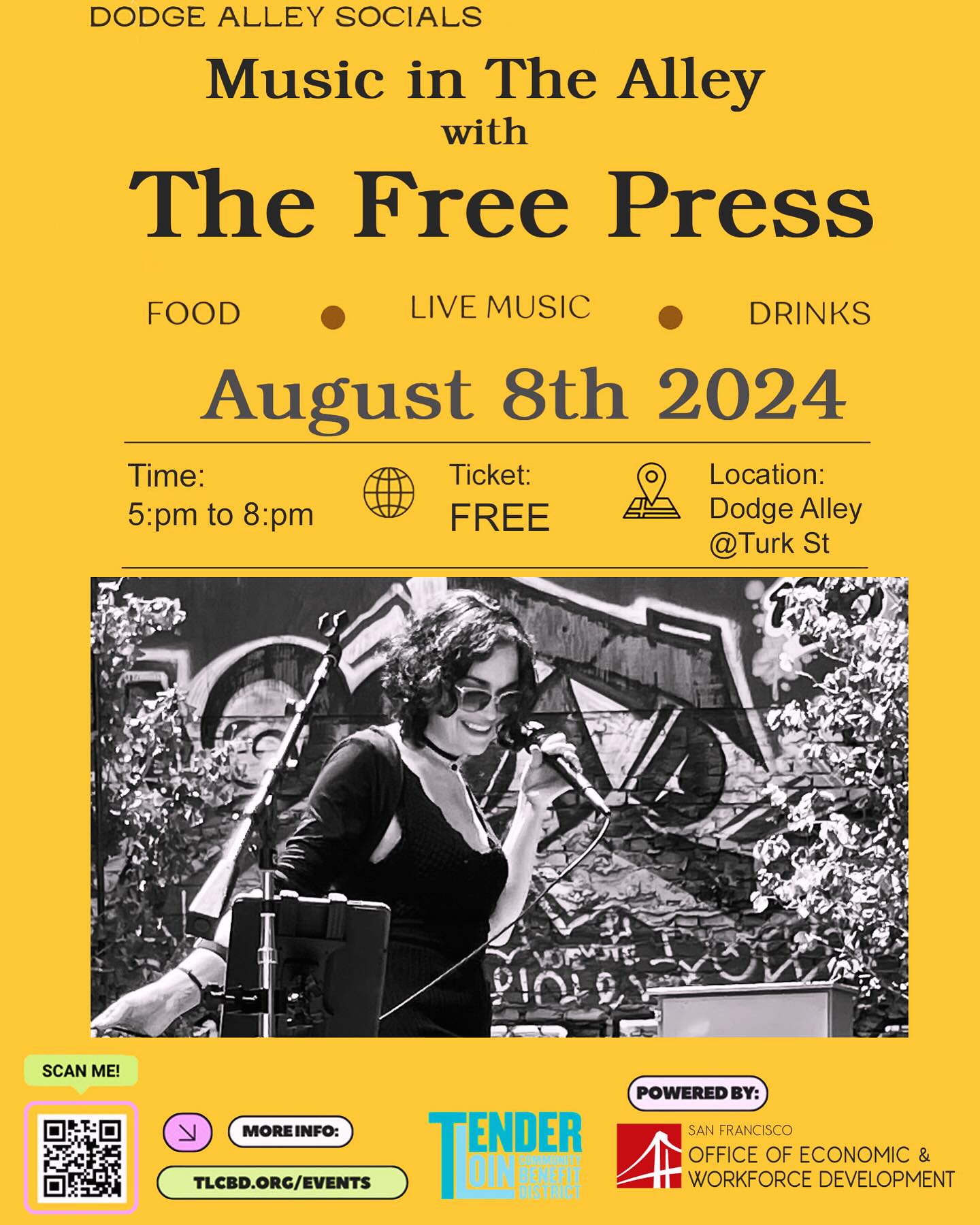 @thefreepressmusic at @shovelsbar #Free show for our #Tenderloin community/friends on #Thursday #August 8 @sfoewd @tenderloinmuseum @mihalydave @billy.white.music