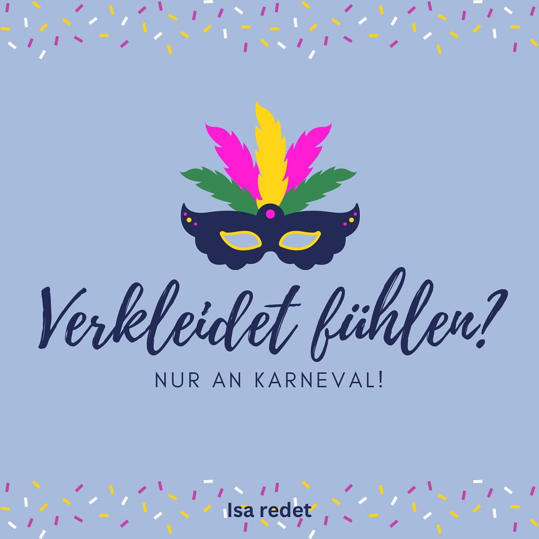 Karneval, Fasching, Fastnacht, Fastelovend- Wie auch immer man es nennt, eins gehört immer dazu: Kostüme. 🎭 🎈🍬 Mal jemand anderes sein, in eine andere Rolle schlüpfen und diese mit einem eigenen Charakter zum Leben erwecken. Das ist genau das Richtige für die 5. Jahreszeit, aber bei Euren Zeremonien dürft Ihr ganz Ihr selbst sein. Ihr müsst Euch nicht verkleiden, aber dürft Euch natürlich schick machen. Ihr müsst nichts spielen, sondern könnt ganz im Moment sein. Ich verspreche Euch: Ich hab keine Maske auf, lass die ollen Kamellen daheim und wir verbringen ein paar Momente im Hier und Jetzt. Einverstanden?
#freierednerin #freiezeremonie #freieredner #hochzeit #wedding #inspo #love #liebe #wirheiraten #verlobt #braut #bridetobe #groom #bräutigam #couplegoals #heirateninhessen #pfalzliebe #darmstadt #fasching #fastnacht #karneval #isaredet