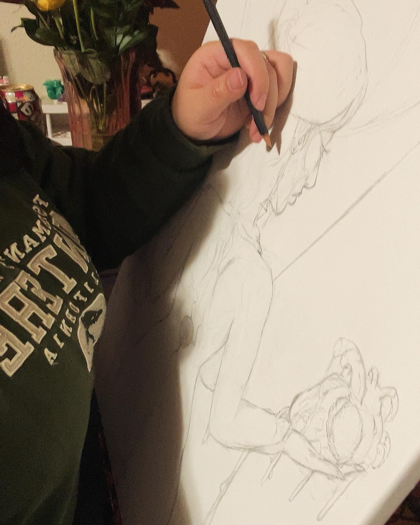 Artsy art/selfie dump ✌🏼
Party pics w/ 🫶🏼
@la_cyn_cyn
@enrique.retana
My friday night consisting of sketching on live ✨
Excited to start painting soon I’ve been getting a lot of details in I tend to sketch first before painting 🖌️
#sketch #sketching #sketchart #artist #artistvsart #femaleartist #artistselfie #draw #drawing #artdump #picdump #feb #painting #latinartist #latina #caliartist #heart #poem #heartart #womanart #femaleart #libra #goth