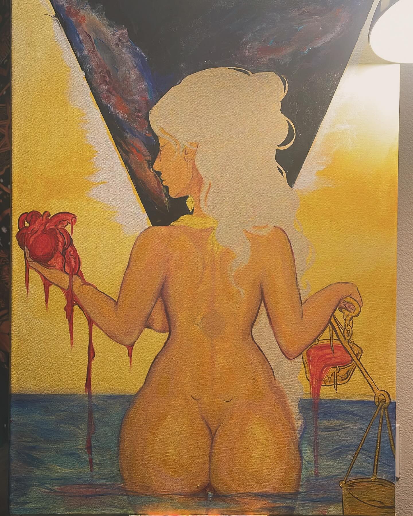 Lady Justice Progression!!!
I’m not the type to be proud of much I do lol But man I’m really feeling proud of my progress even though it’s taken a while. She’s really coming along..
For anyone who’s curious about what she means:
She’s lady justice holding her scales… she’s removed her blindfold for the 1st time and chooses her path without any hesitation; she’s lays her eyes upon the scales; finally seeing the truth. She TAKES what is Just for Her; her heart ♥️ knowing the consequences.
No longer holding balance; the scales break! ⚖️ in turn breaking her…
She’s becoming more after becoming nothing.
#painting #acrylicpaint #art #ladyjustice #creative #artist