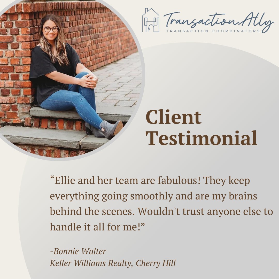 Why they chose us and never looked back! Thank you Bonnie for trusting @transaction_ally as your transaction coordinators! We love to hear from happy customers ā¤ļø