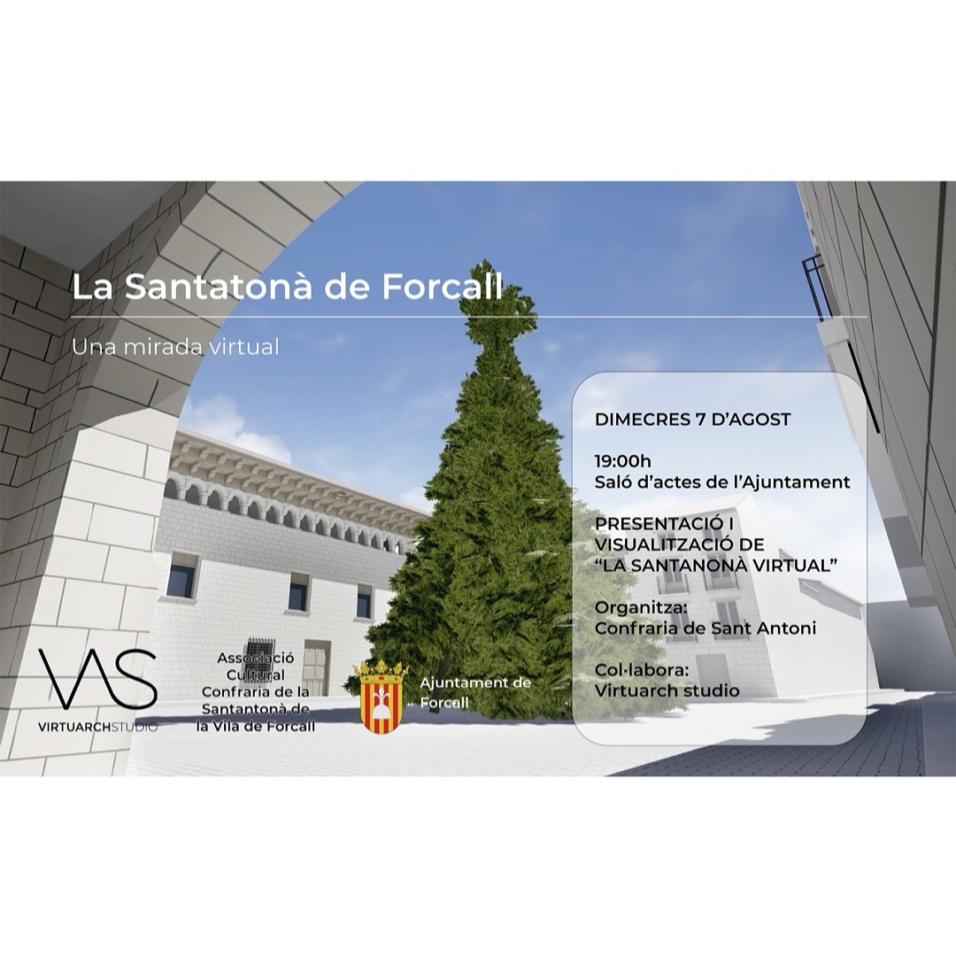 Molt contents d’anunciar-vos que demà a les 19h al Saló d’Actes de l’ @ajuntamentforcall presentem el que ha estat un treball conjunt amb la @santantonadeforcall , es tracta de LA SANTANTONÀ VIRTUAL 🔥🌲 Un projecte en el que portem treballant un temps i que forma part dels treballs de la Cofradia de Sant Antoni per a la difusió i posada en valor d’aquesta festa tan especial.
Vos esperem!
#exposición #exhibition #architecture #architecturelovers #patrimonio #heritage #restoration #architecturephotography #vicentedualdeviñeta #pepehernandezfernandez #carmecarbocortes #vas #virtuarchstudio #balamconsultores #elsports #work #estudio #elsportsesautentic #3d #3dscan #photogrammetry #metashape #santantonà #santantoniforcall #estiucultural #forcall