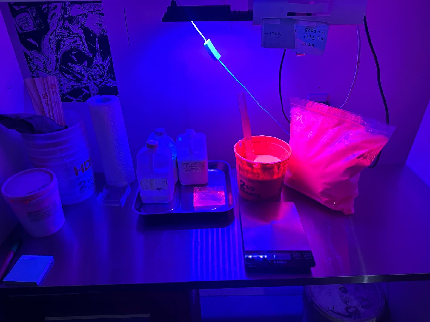 🌟✨🌚🌌 #fluorescent #fluorescentink #art #fun #screenprinting #print