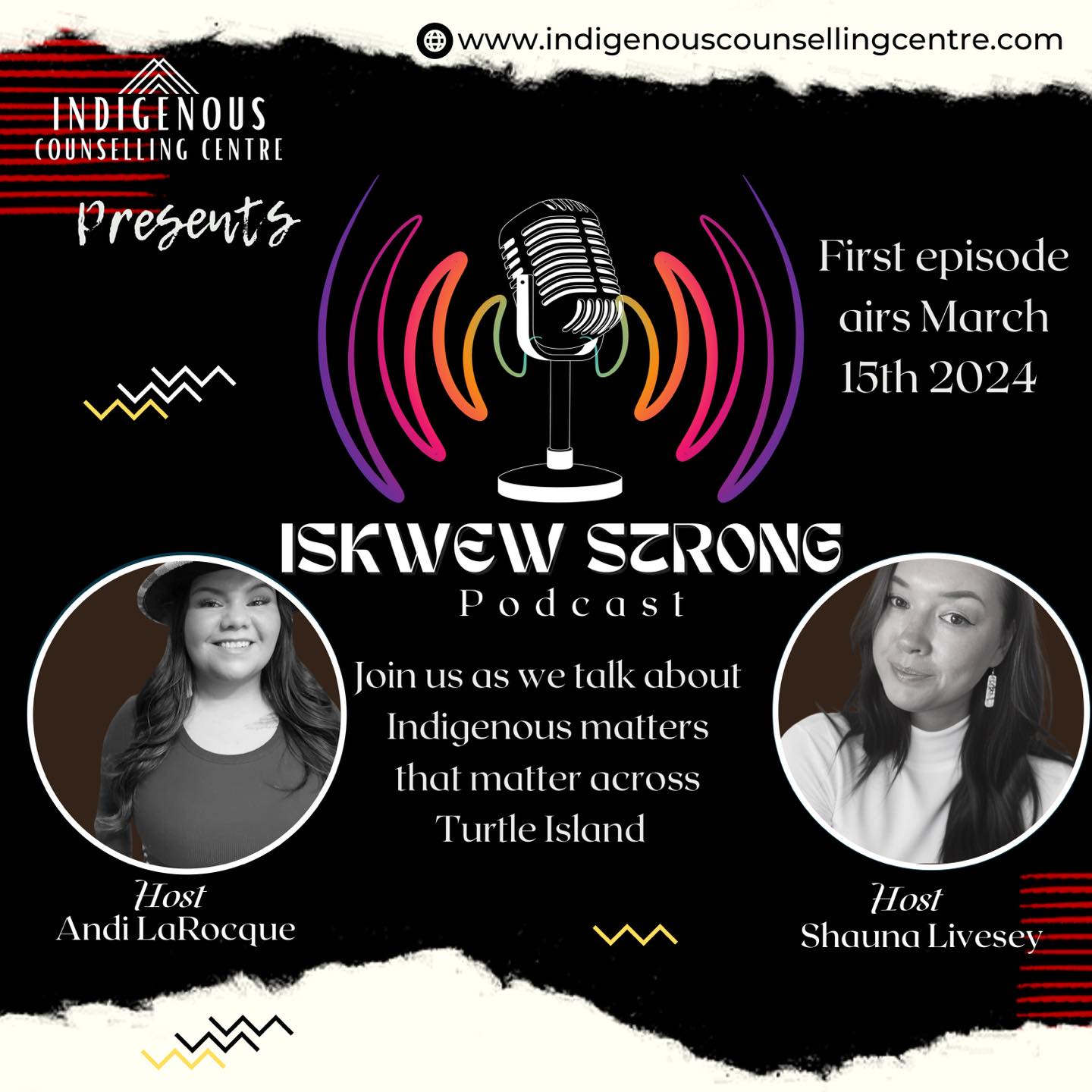 Thank you to everyone who came to our Ribbon cutting today! We had some exciting news to share about launching Iskwew Strong PodCast. Co-hosts Andi LaRocque and Shauna Livesey will embark on this journey together. Stay tuned, our first episode will be in March of 2024.