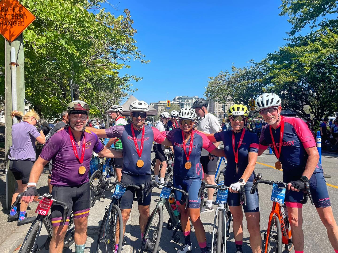 Congratulations to everyone who rode in the Tour de Victoria this past weekend! #fondo #summergoals #cycling #kitsenergy #rideabike #getoutside #crushinggoals #ridewithfriends