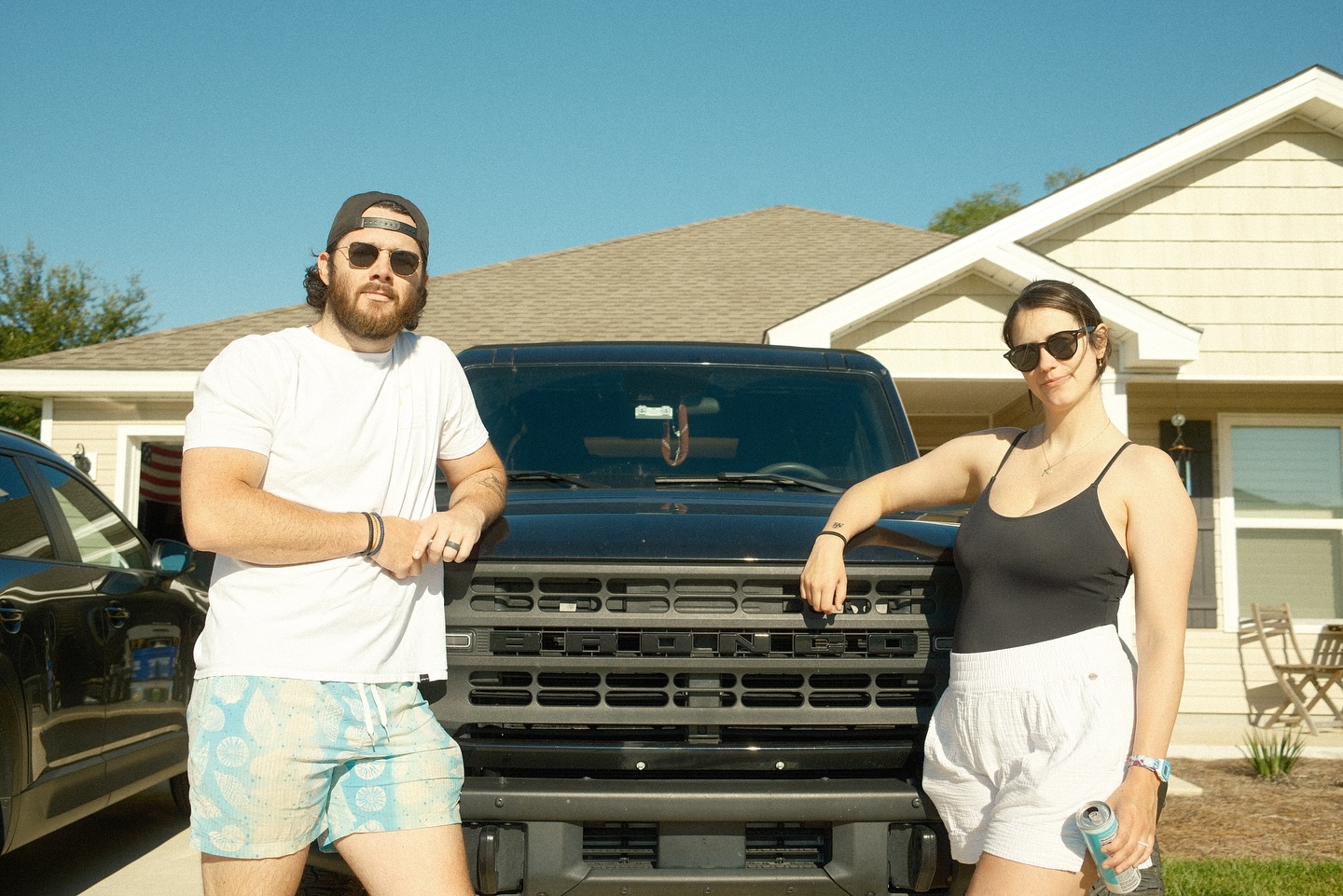 Fun in the sun with…. My son (and beautiful wife) ☺️
The baby took the first photo