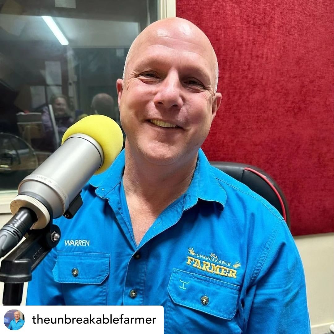 This week on our radio show we celebrate our farmers and chat to Warren Davies @theunbreakablefarmer about his story. There’s still one more chance to see him live and hear him speak this coming Sunday 19 November at 1:00pm at the Multipurpose Room in the Euroa Agricultural & Pastoral Society Building -Corner of Frost Street and Charles Street, Euroa. It’s free but to help with catering book your tix at https://www.mitchellshire.vic.gov.au/our-region/events/warren-davies-the-unbreakable-farmer-euroa Tune in at 10am Thursday or 9am Saturday for the repeat show on @seymourfm103.9 #mentalhealthawareness #suicideprevention #nofoodwithoutfarmers #wellbeing #selfcare #rural #regional #helponeanother #mentalhealthadvocate