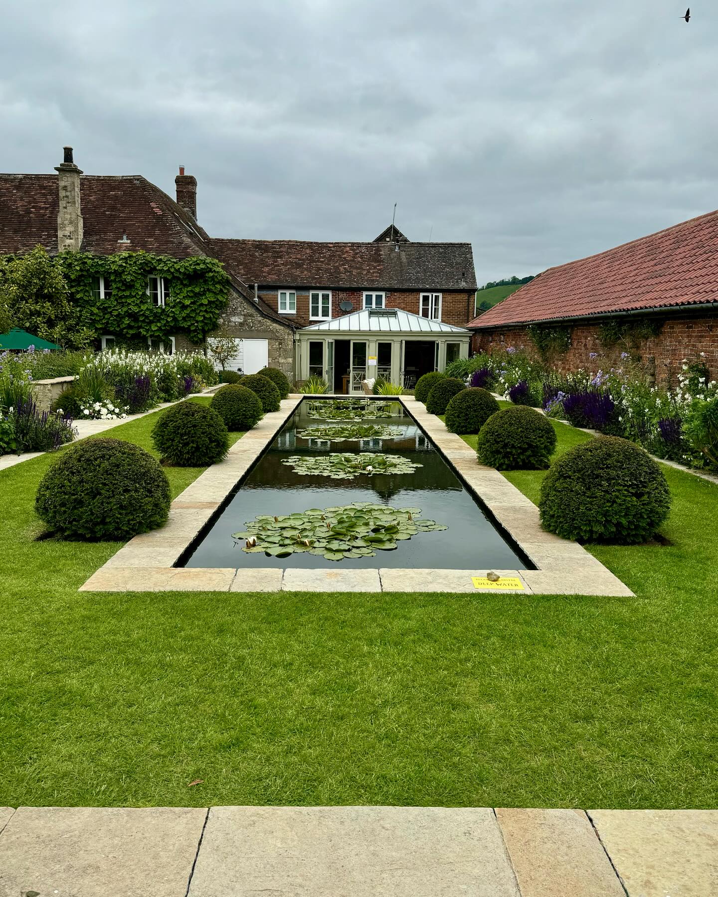 Today Rodmead Farm opened its garden for the NGS. I have worked on various parts of this garden over a number of years. It was so special though seeing the rill garden 2 years on looking wonderful. Beautifully cared for by James Watson the gardener and the owners. Such a happy afternoon amongst the flowers. #ngs #rodemeadfarm #waterrill #waterlillies #thelongview #lovemyjob #fiboylegardendesign