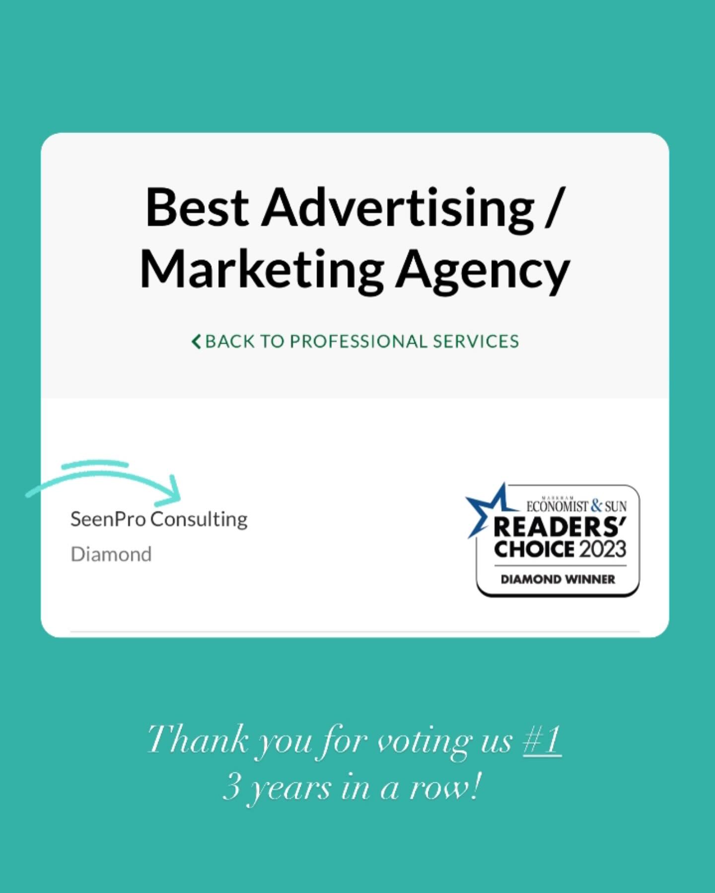 Thank you for voting us #1 in Markham 3 years in a row! 💫
@markhamboardoftrade @visitmarkham